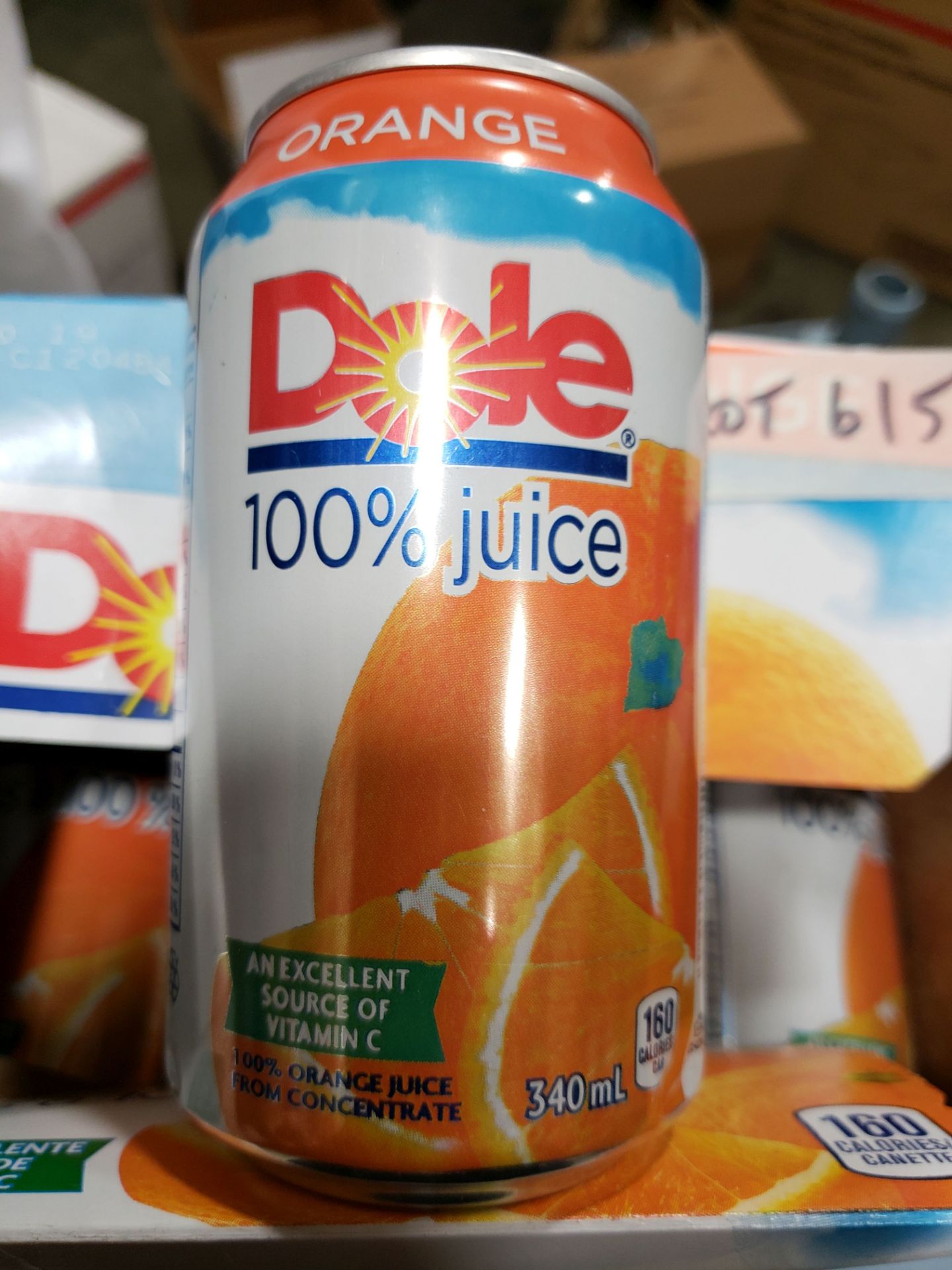 Dole 100% Orange Juice - 10 x 355ml Cans