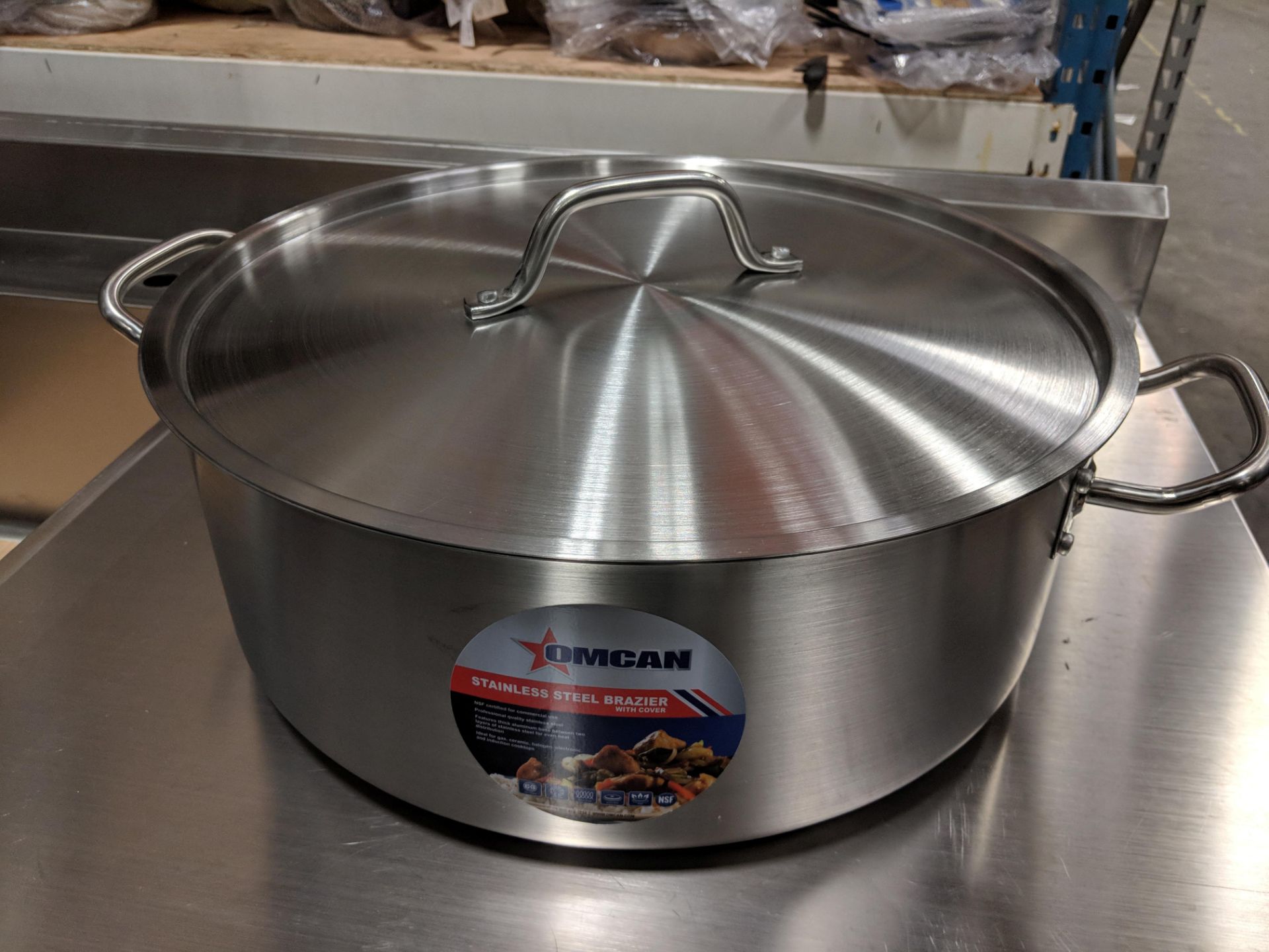 20qt Stainless Steel Brazier w/Cover - Image 3 of 6