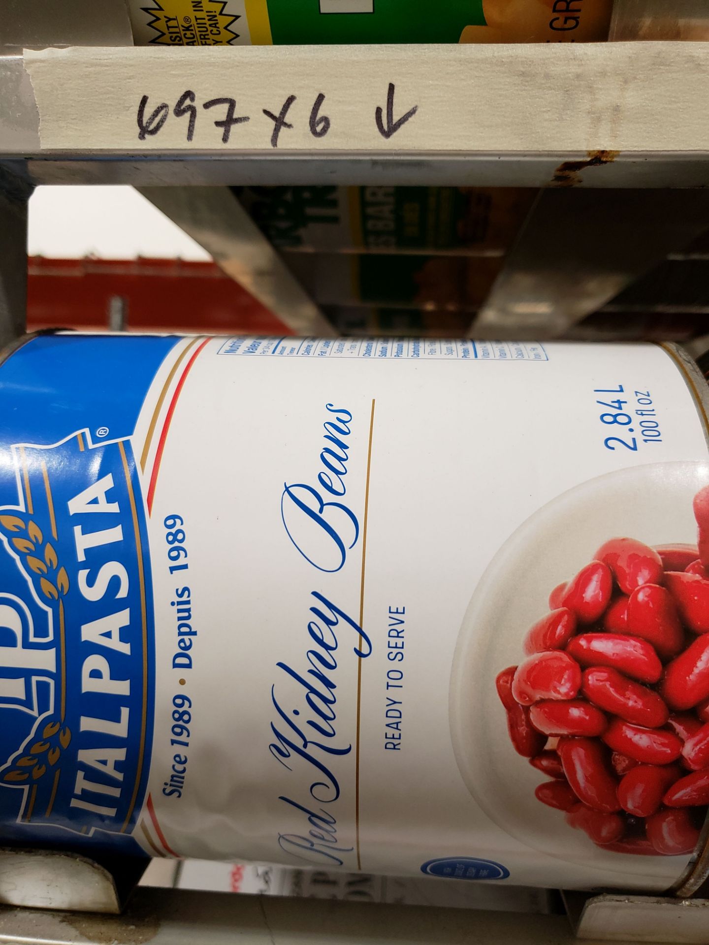 Italpasta Red Kidney Beans - 6 x 2.84lt Cans