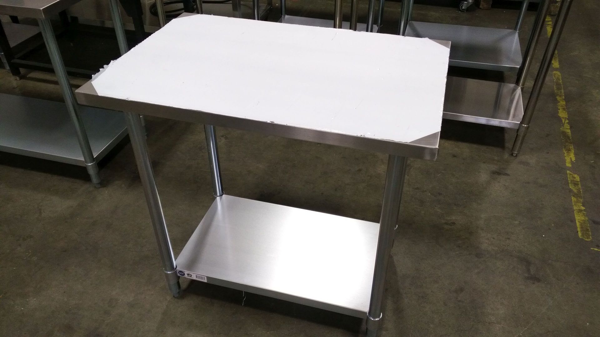 24" x 36" Stainless Steel Work Table, Galvanized Undershelf - Image 3 of 3