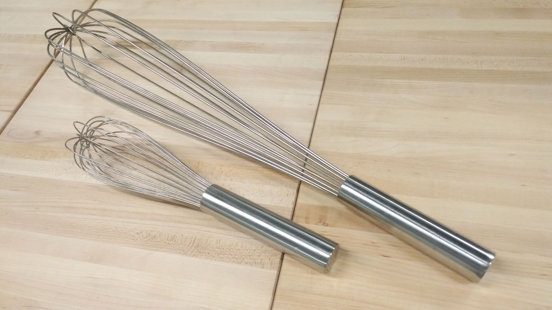 12", 22" Stainless Whips - Lot of 2