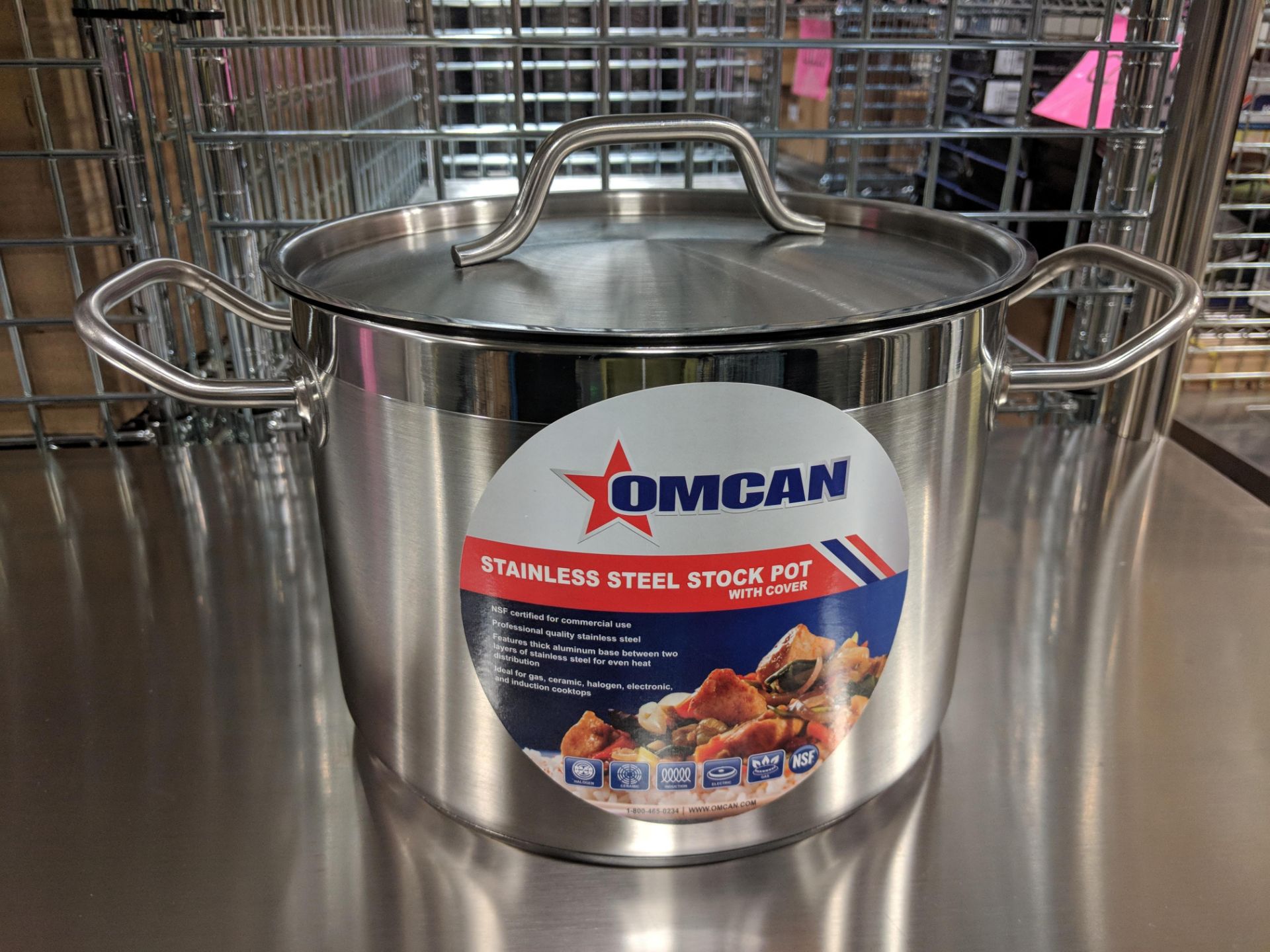 8qt Stainless Stock Pot w/Cover