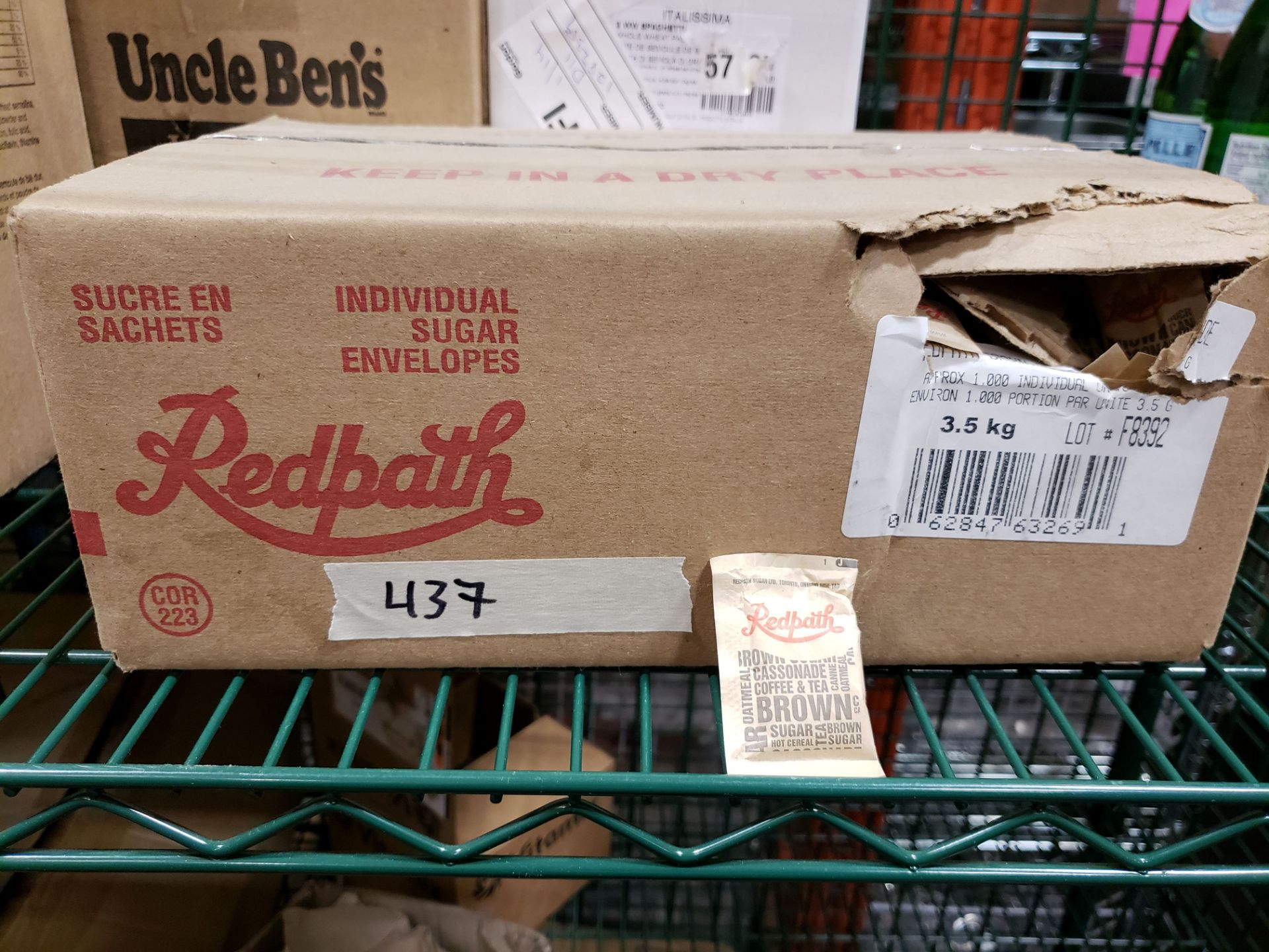 Redpath Brown Sugar Portions - 3.5kg Case