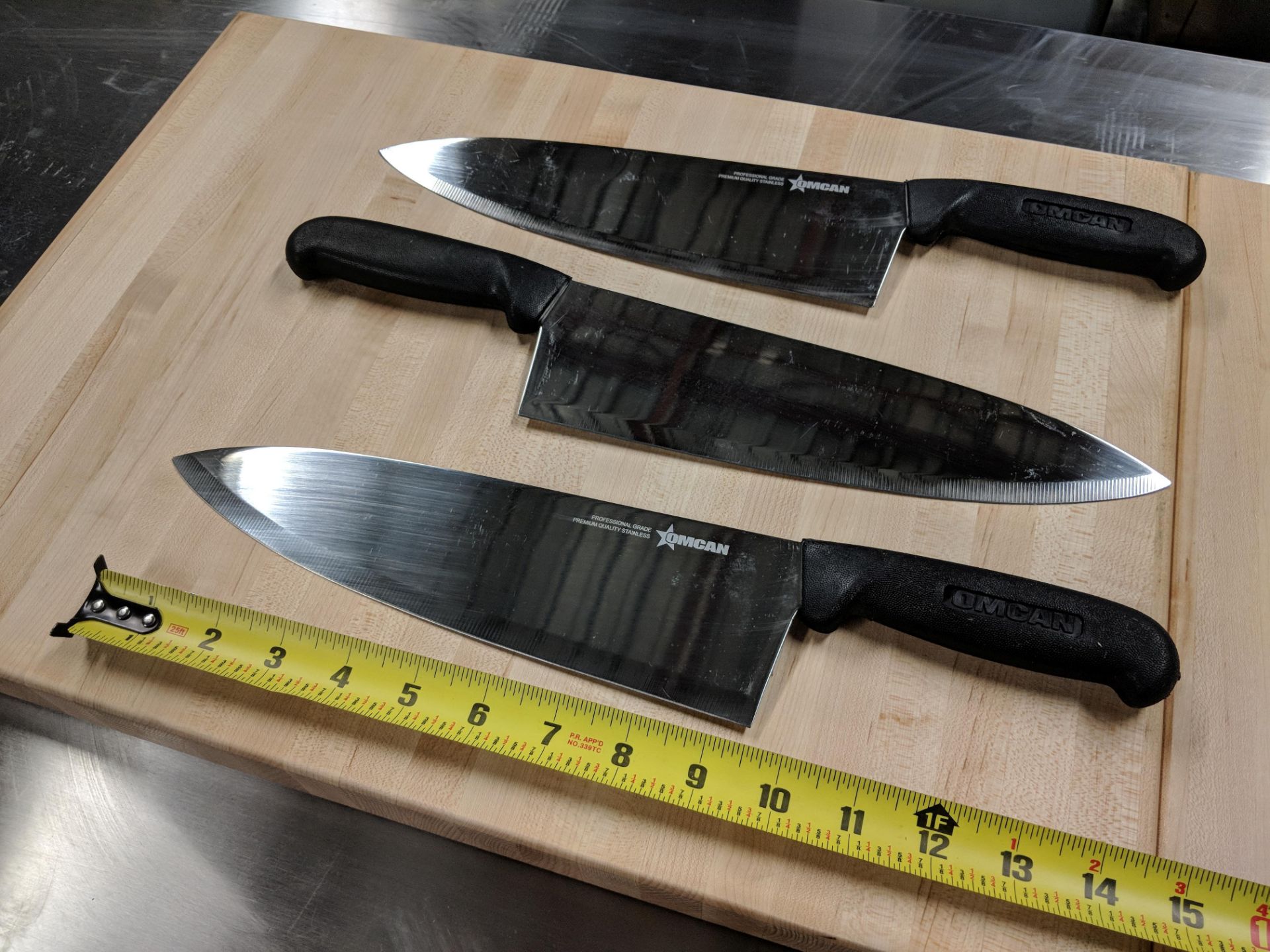 10" Black Omcan Medium Blade Cook Knives - Lot of 3 - Image 2 of 2