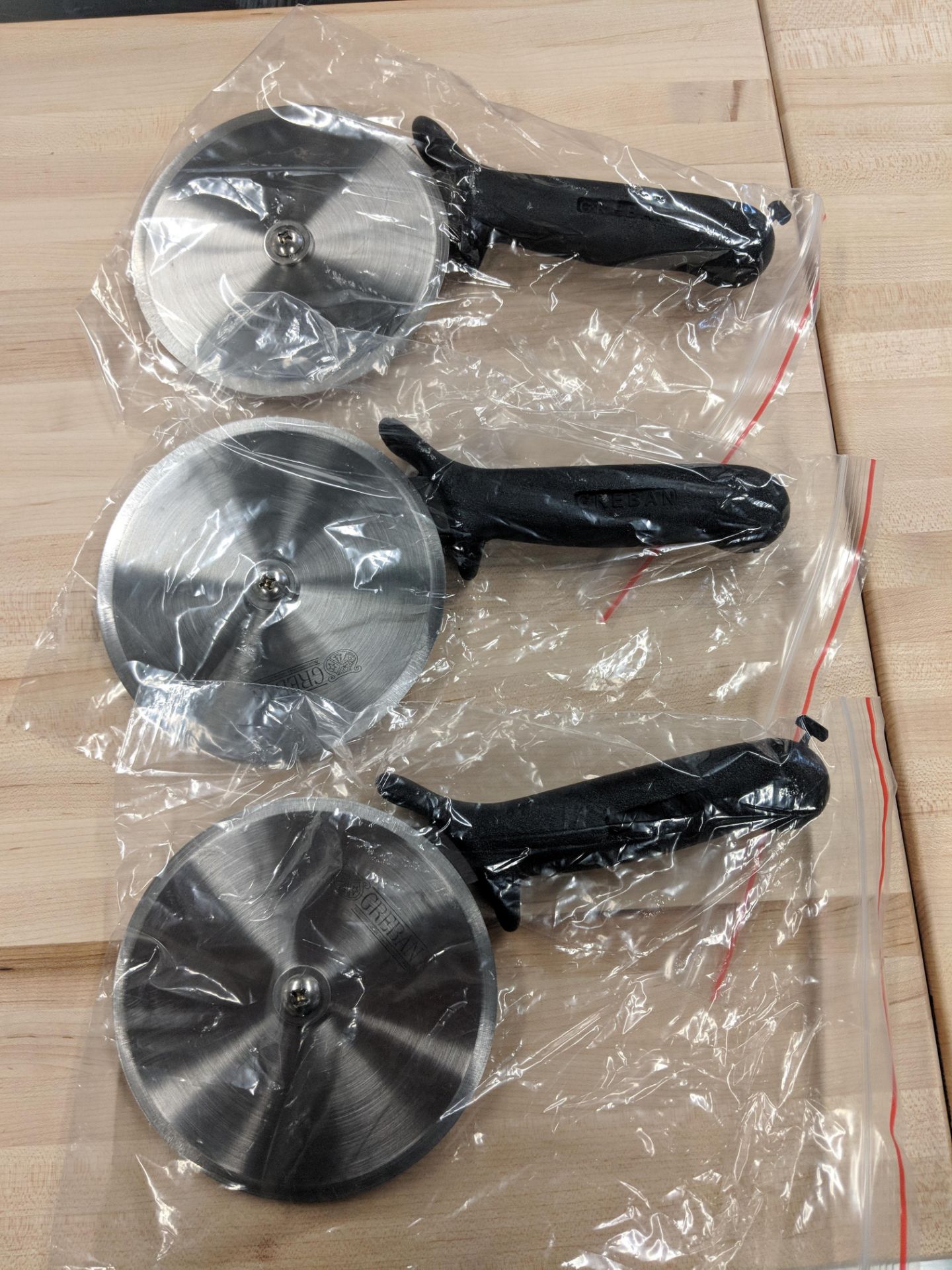 5” R-Style Pizza Cutters w/Black Handle - Lot of 3 - Image 3 of 7