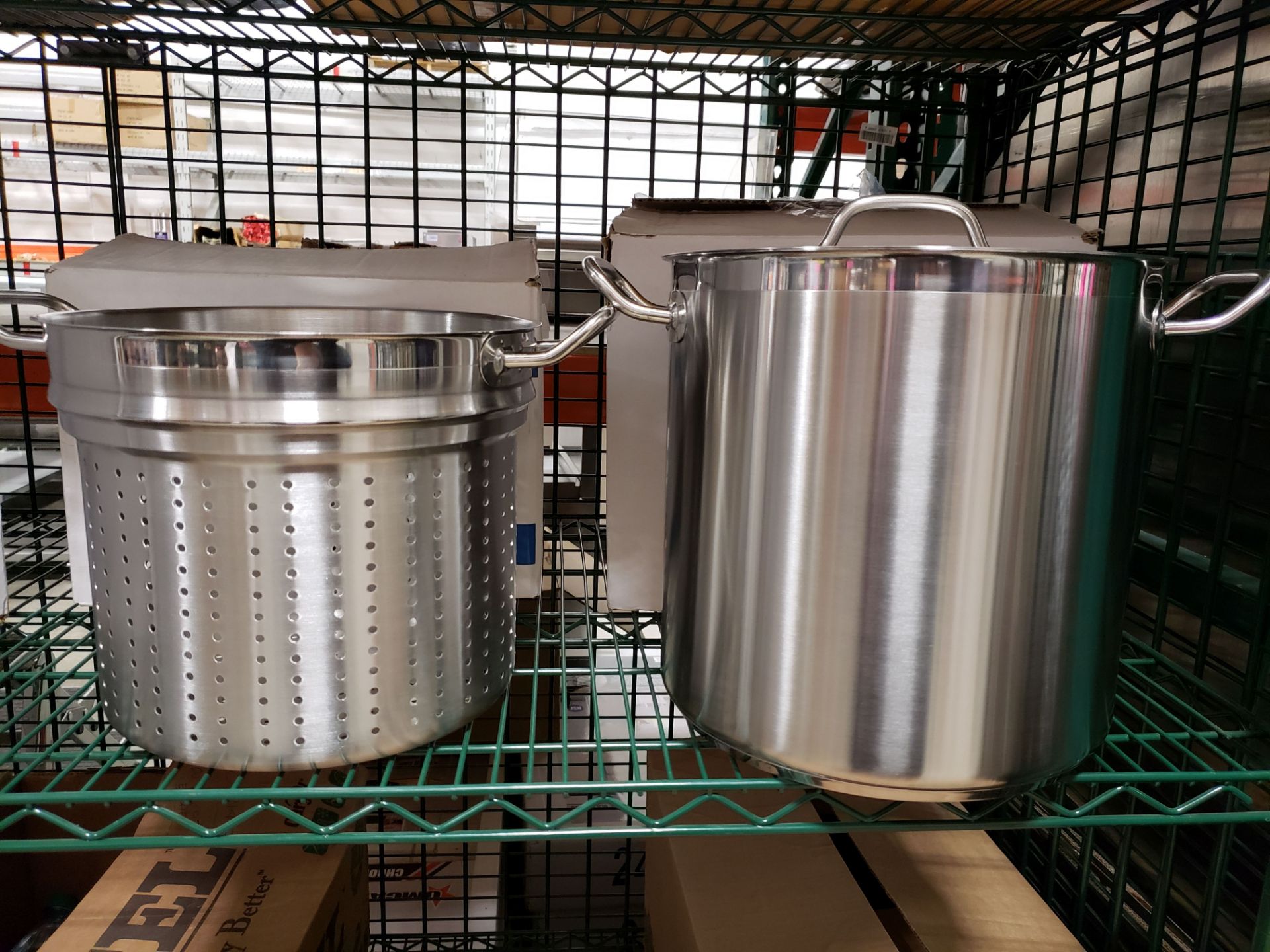 20qt Heavy Duty Stainless Stock Pot with Steamer Basket