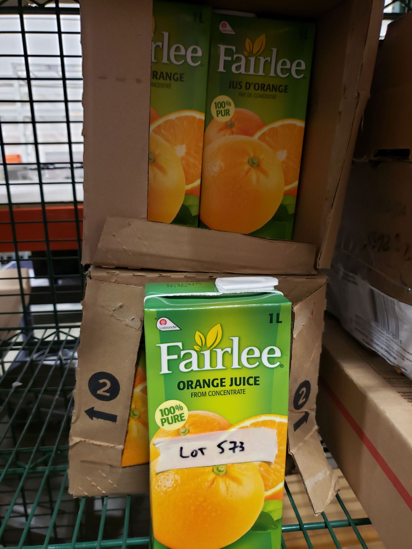 Fairlee Orange Juice - 23 x 1lt Cartons