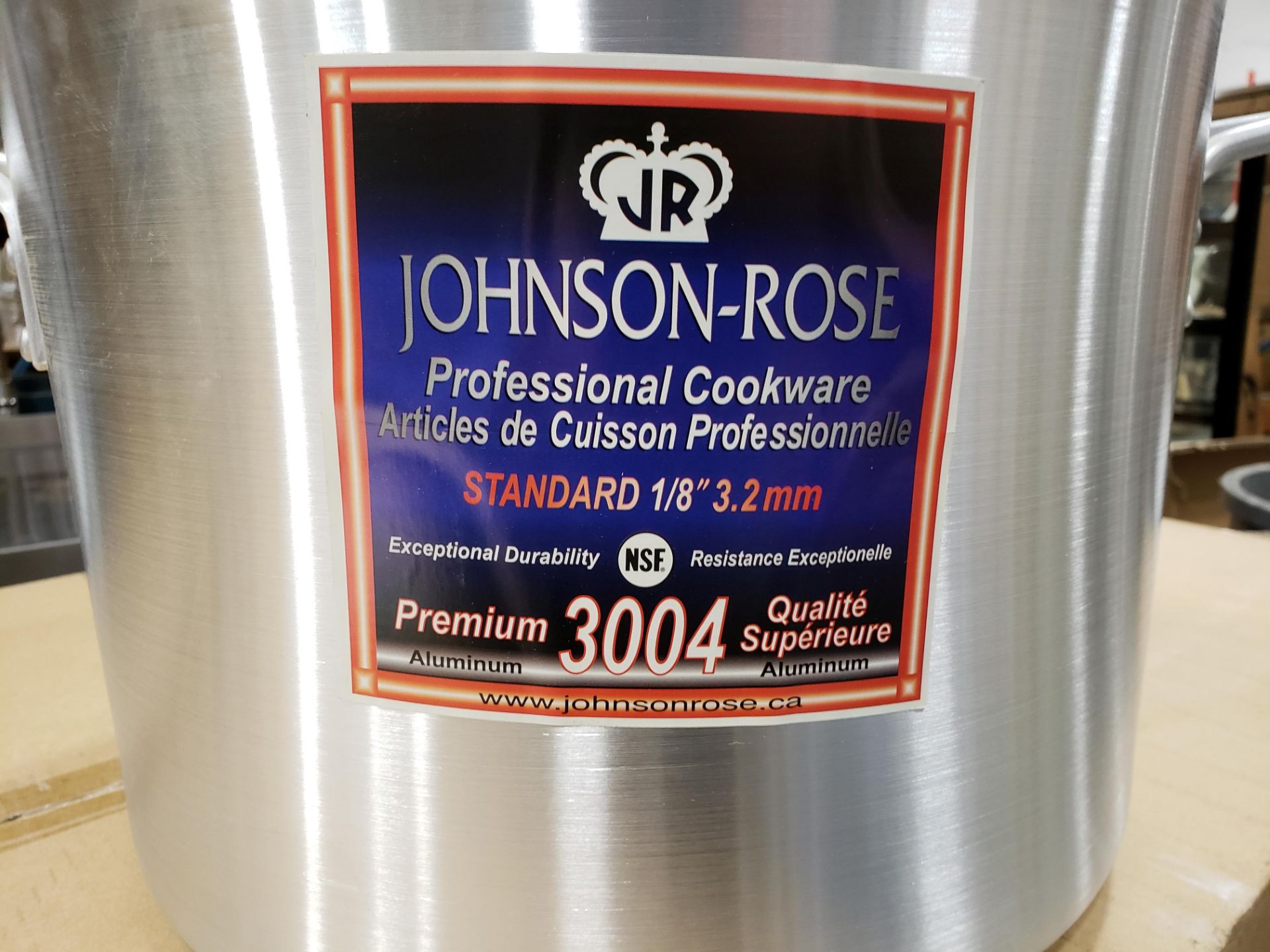 26qt Sauce Pot, 8 Gauge 3004 Aluminum, Johnson-Rose 65626 - Image 2 of 3