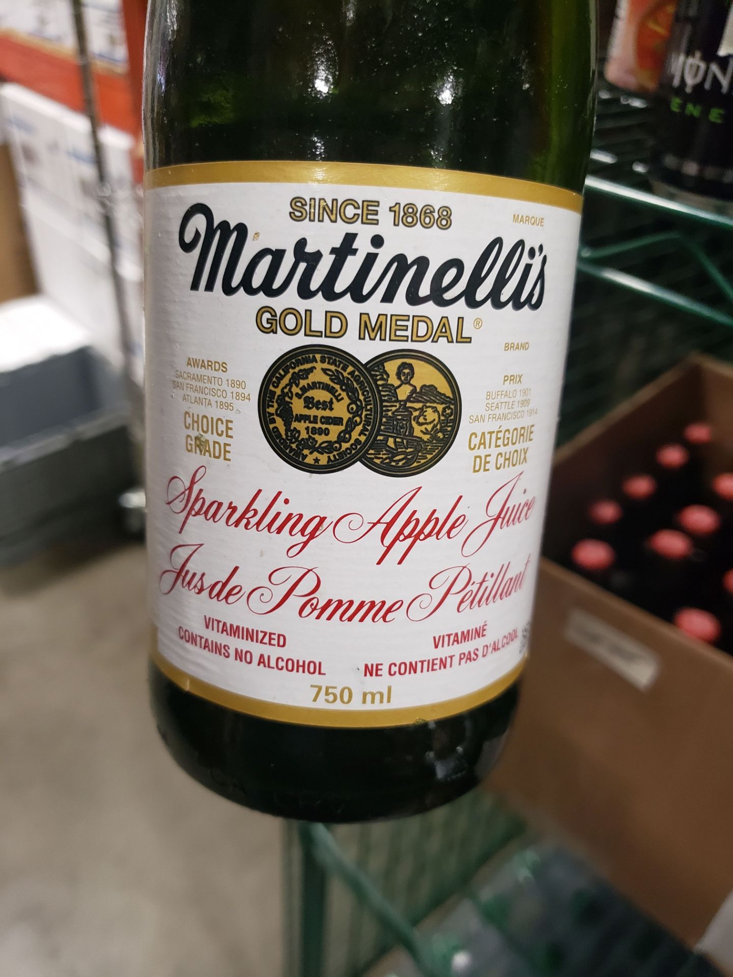 Martinelli`s Sparkling Apple Juice - 7 x 750ml Bottles