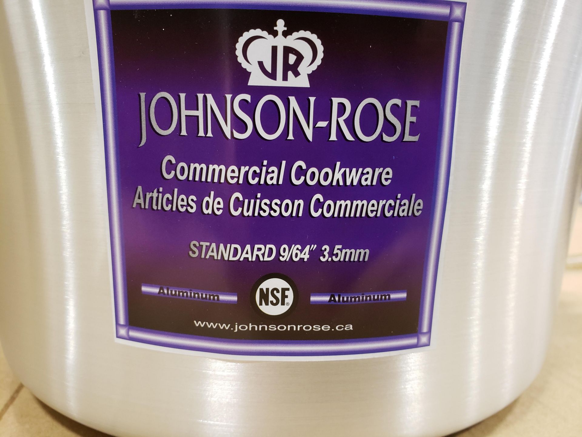 4.5qt Tapered Aluminum Sauce Pot, Johnson-Rose 5904 - Image 2 of 3