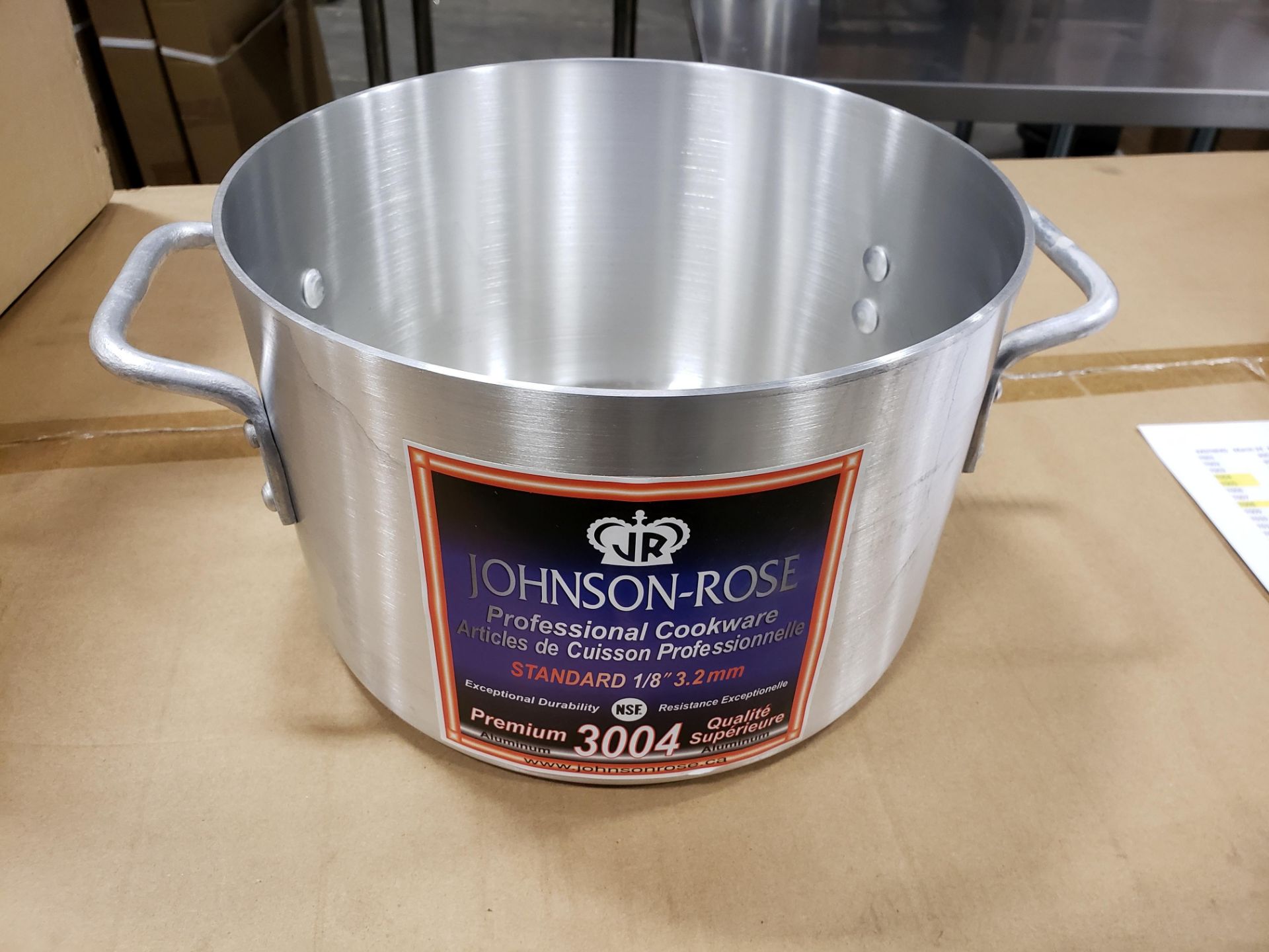 8.5qt Stock Pot, 8 Gauge 3004 Aluminum, Johnson-Rose 65608