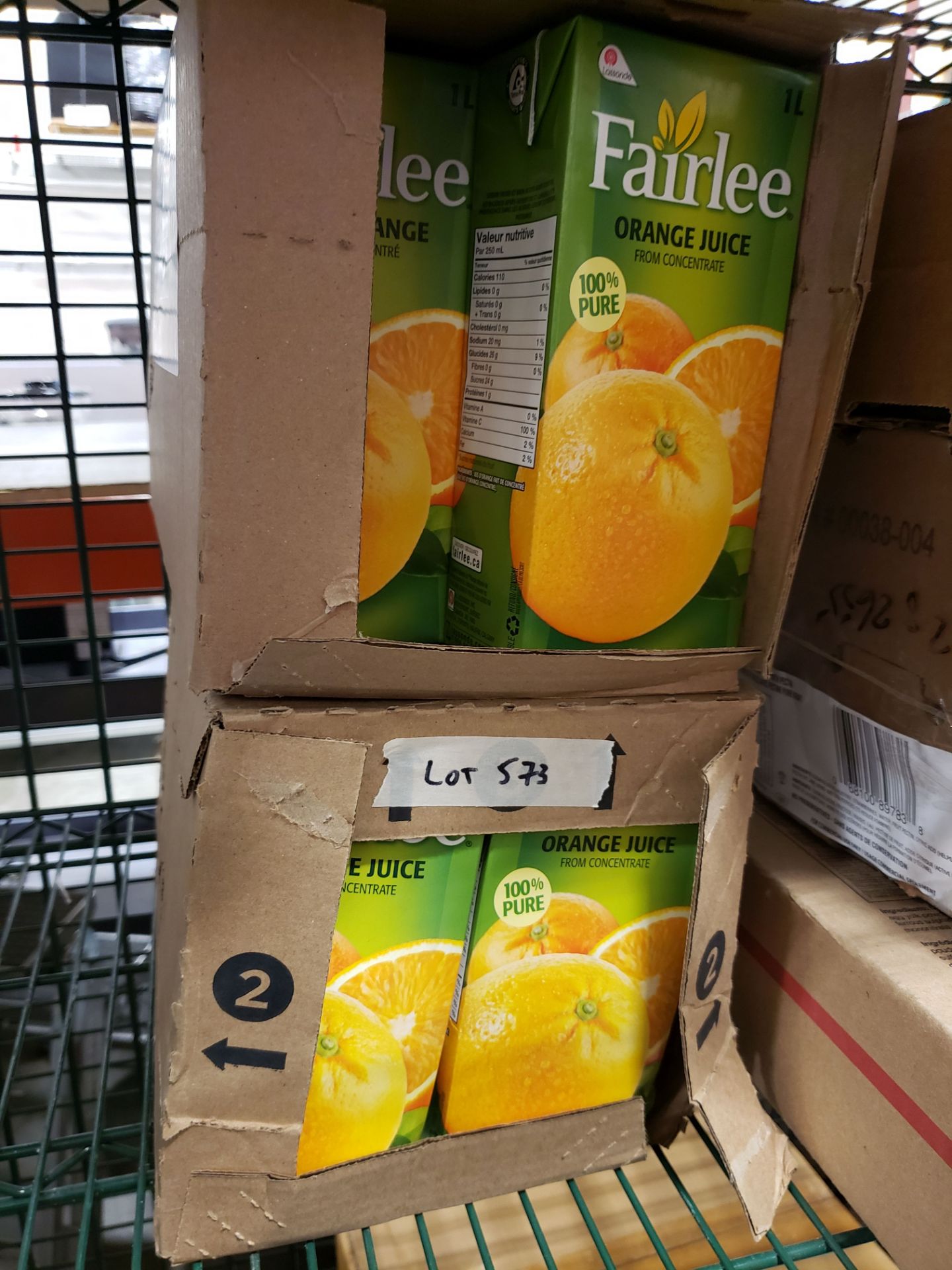 Fairlee Orange Juice - 23 x 1lt Cartons - Image 2 of 2