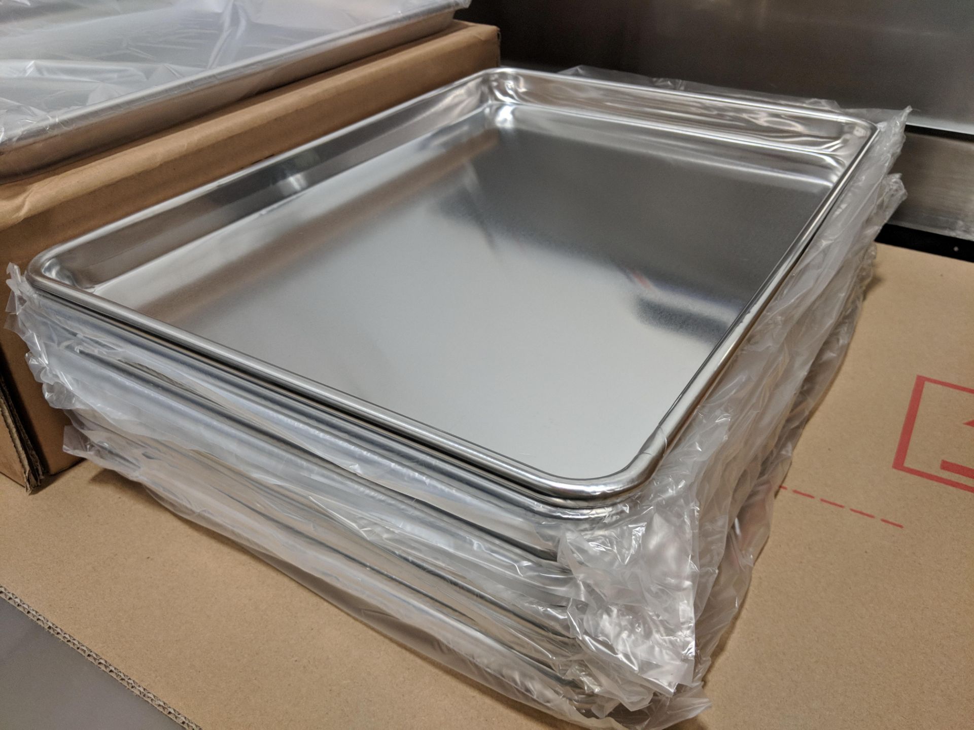 13" x 18" Half Size Size Aluminum Bun Pans - Case of 12 - Image 2 of 4