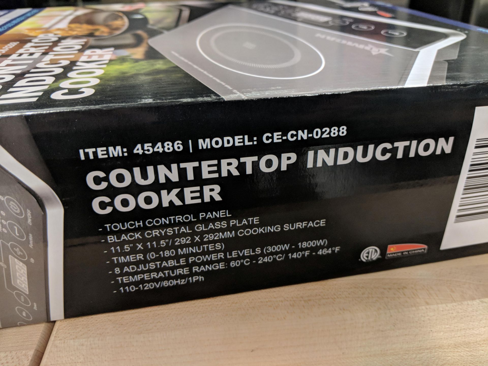 1800W Countertop Induction Cooker, 120v - Image 7 of 8