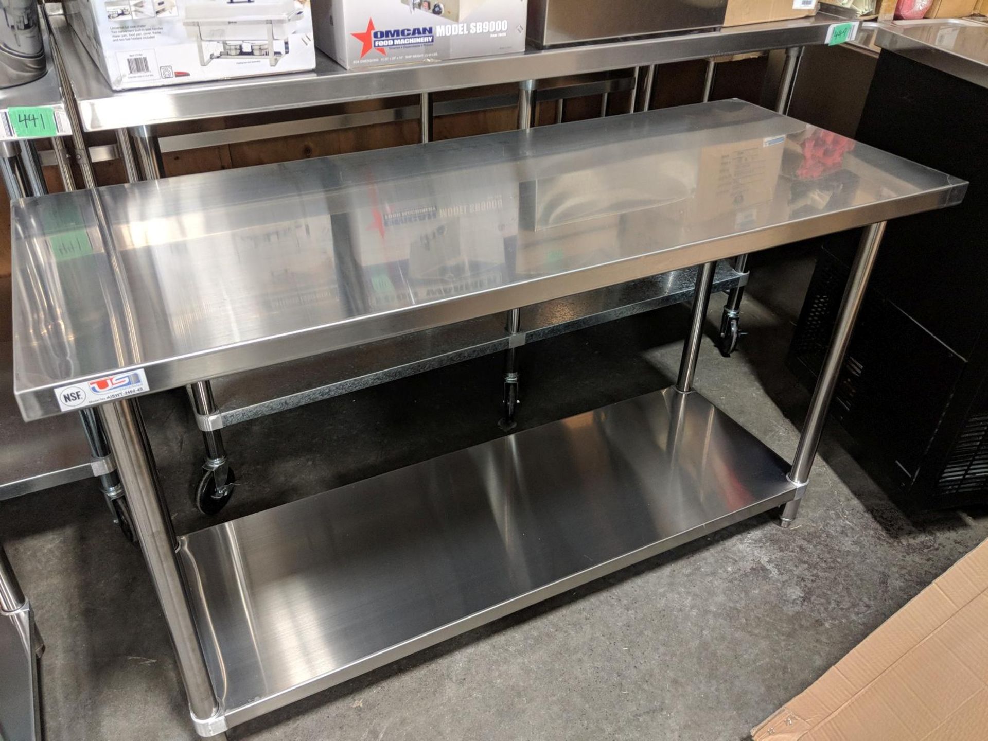 24" x 60" All Stainless Steel Work Table