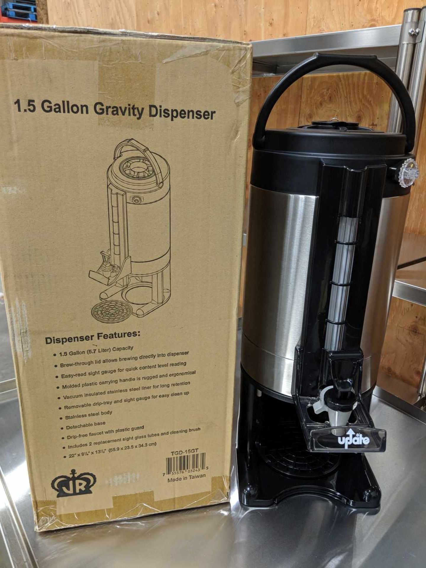 23" High 1.5 Gallon Thermal Beverage Dispenser - Image 4 of 9