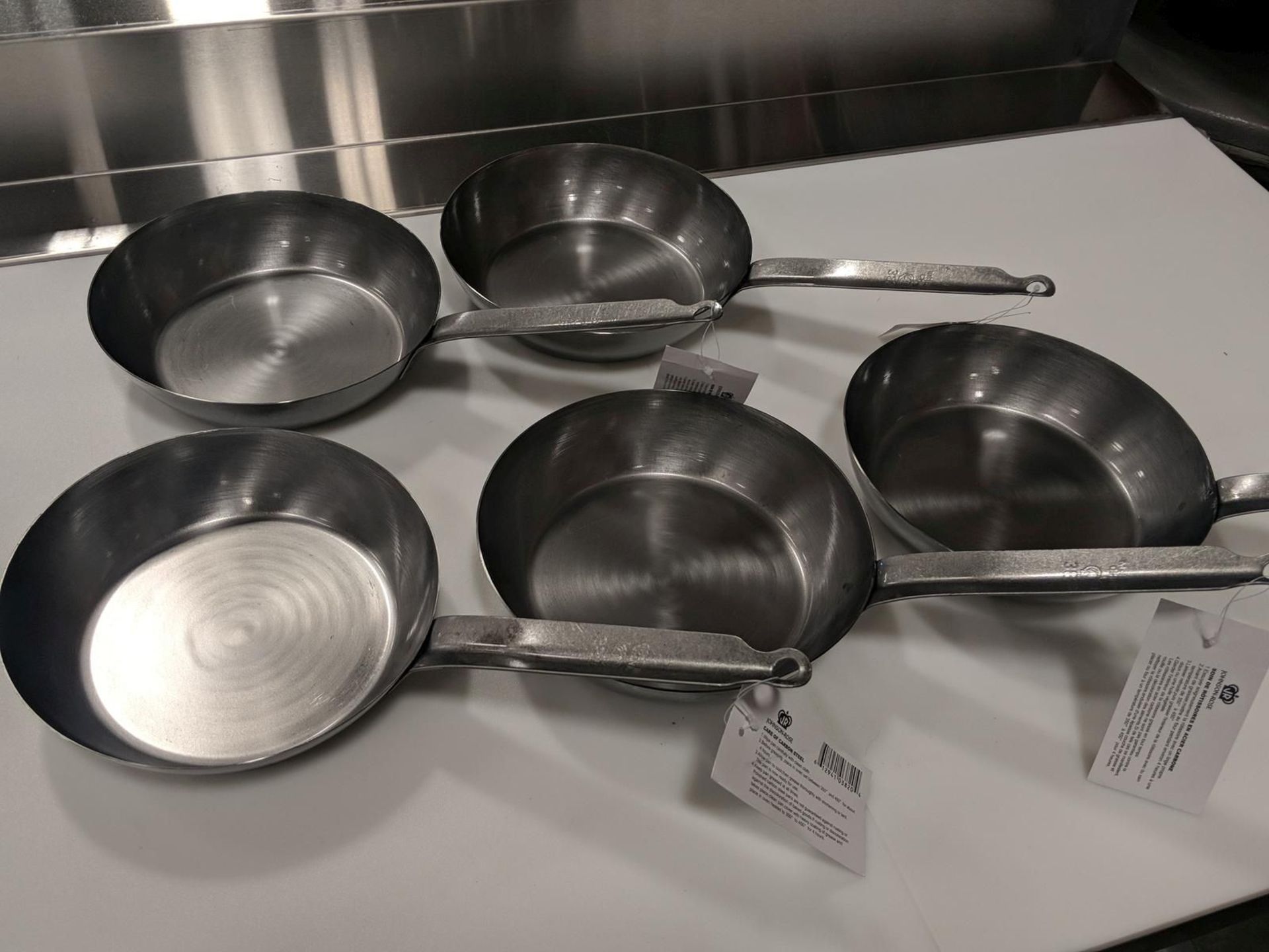 8.25" Carbon Steel Fry Pans, Induction Capable - Lot of 5 - Image 2 of 2