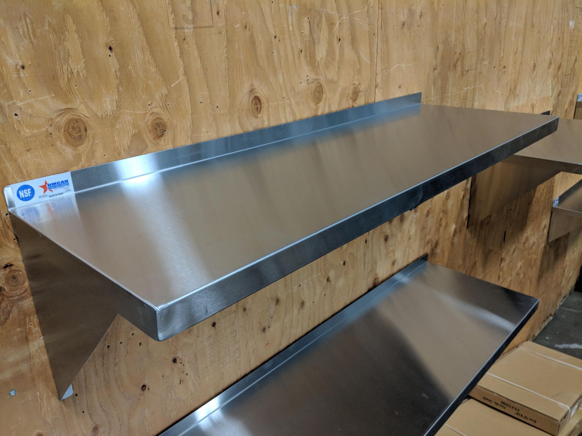 16" x 48" Stainless Steel Wall Shelf