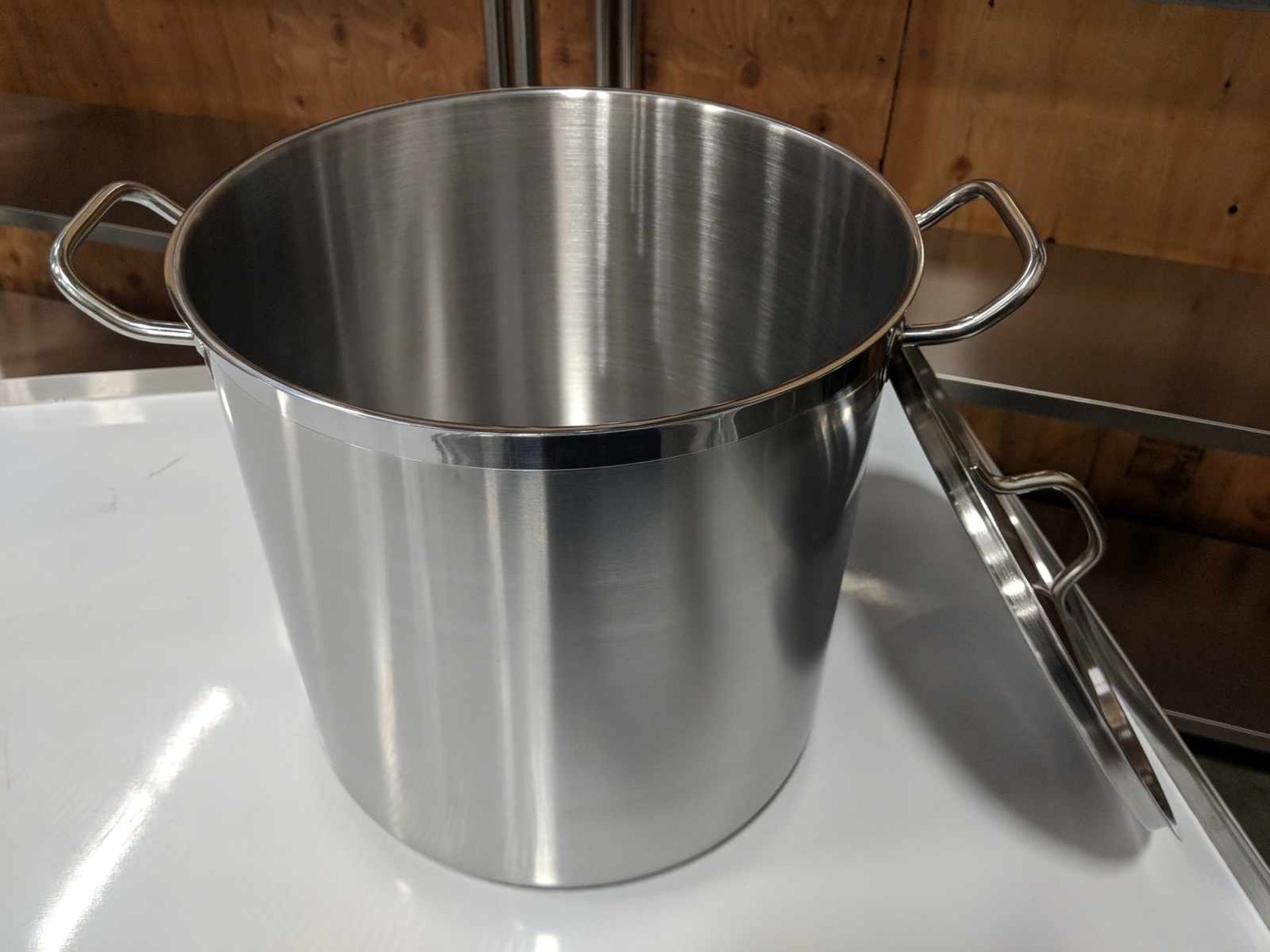 24qt Heavy Duty Stainless Stock Pot induction capable Johnson-Rose 47242 - Image 3 of 4