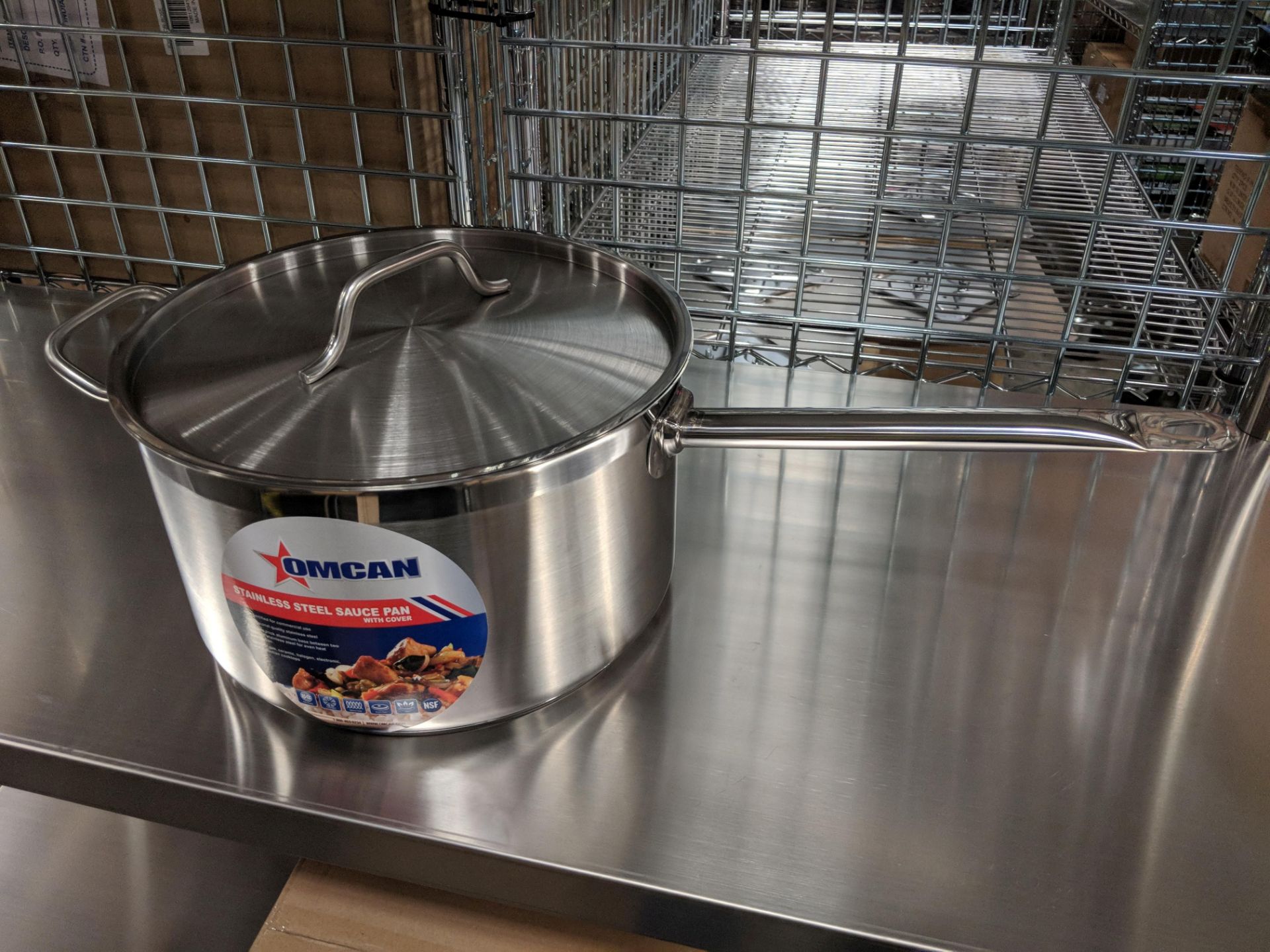 10qt Stainless Sauce Pan w/Helper Handle & Cover - Image 3 of 5