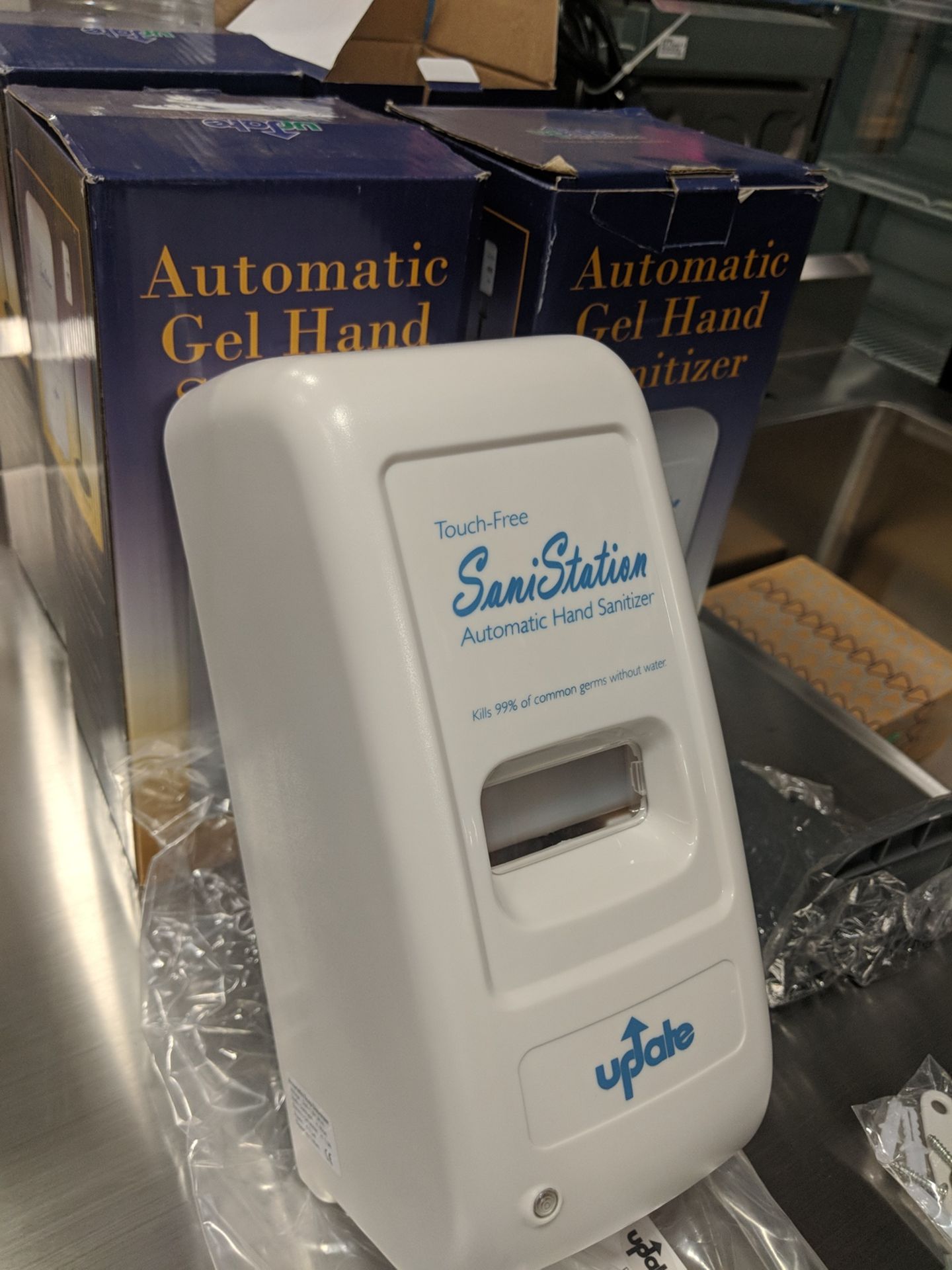 SaniStation Automatic Hand Sanitizer Dispensers - Lot of 4