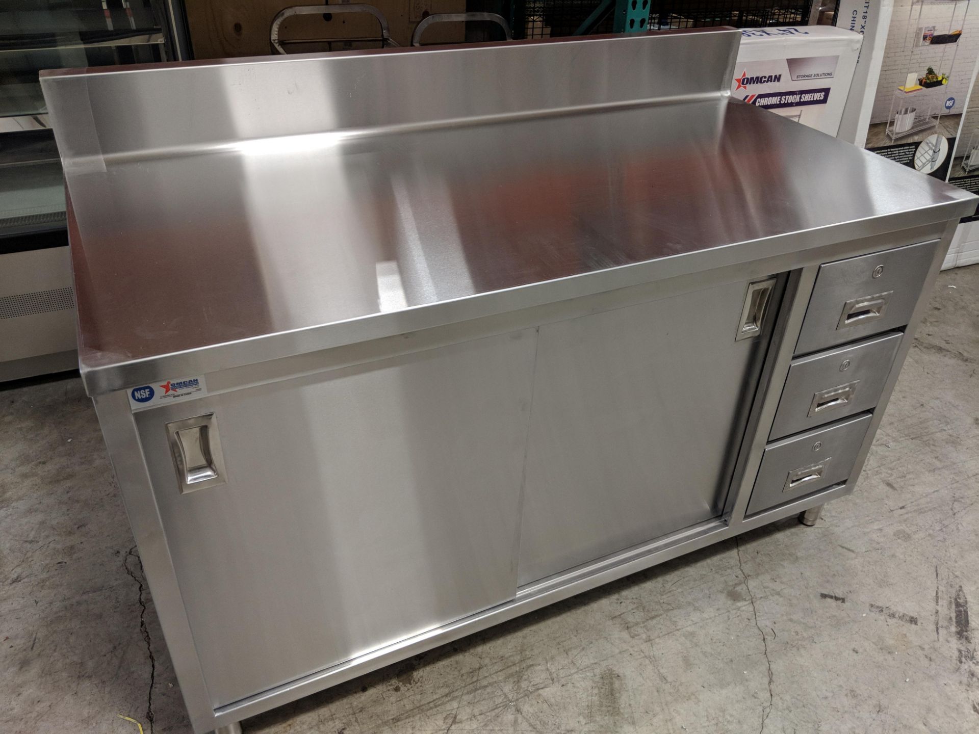 30" x 60" Stainless Work Table with Cabinet and Drawers - Image 6 of 6