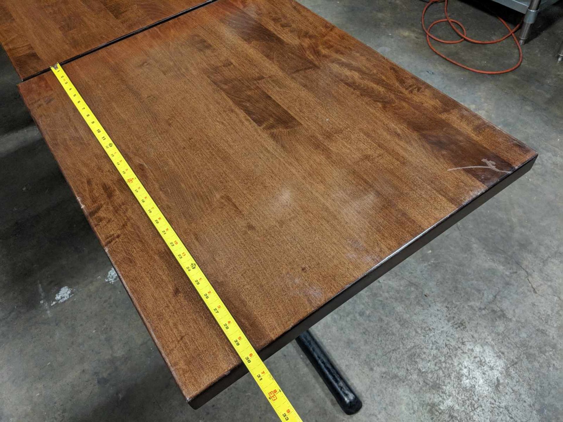 24" x 30" x 29.5" Solid Wood Tables - Lot of 2 - Image 3 of 5