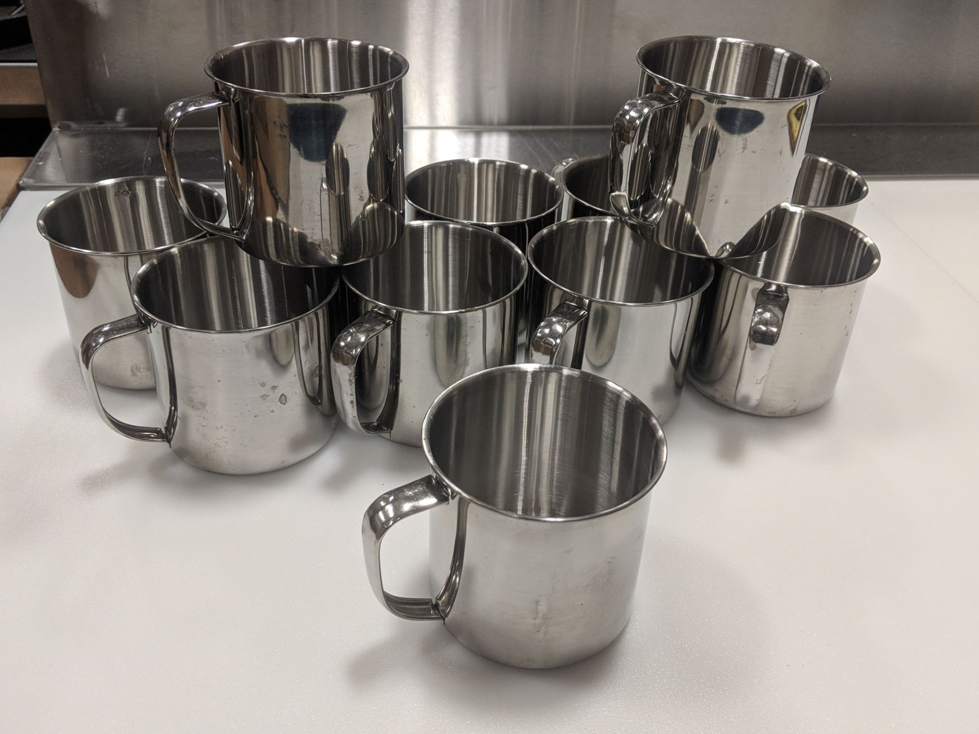 Small Stainless Steel Mugs - Lot of 12