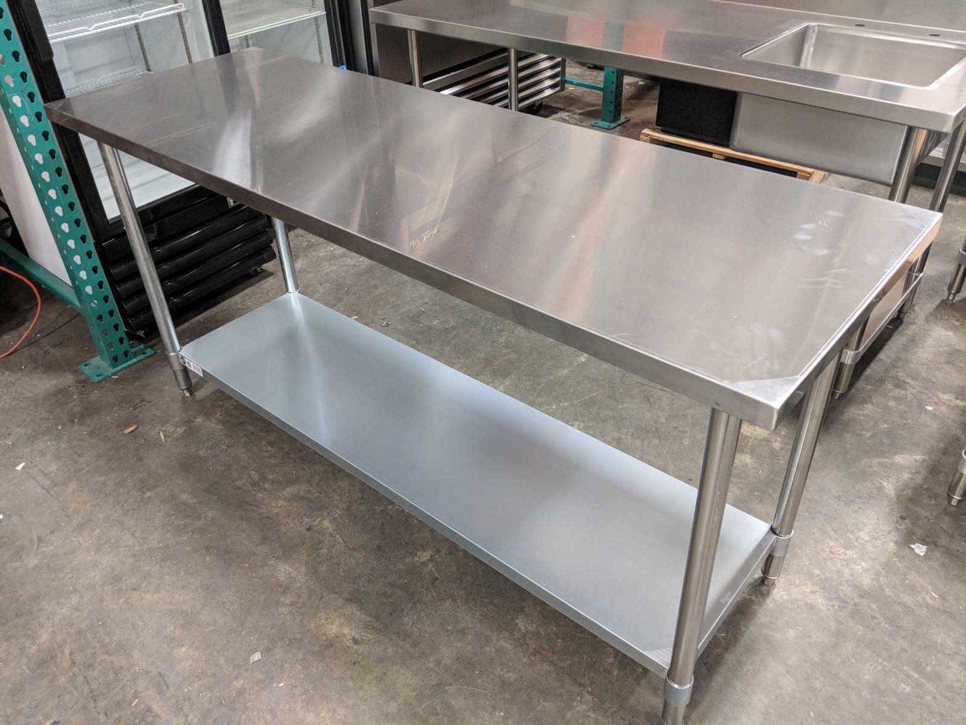24" x 72" Stainless Steel Work Table