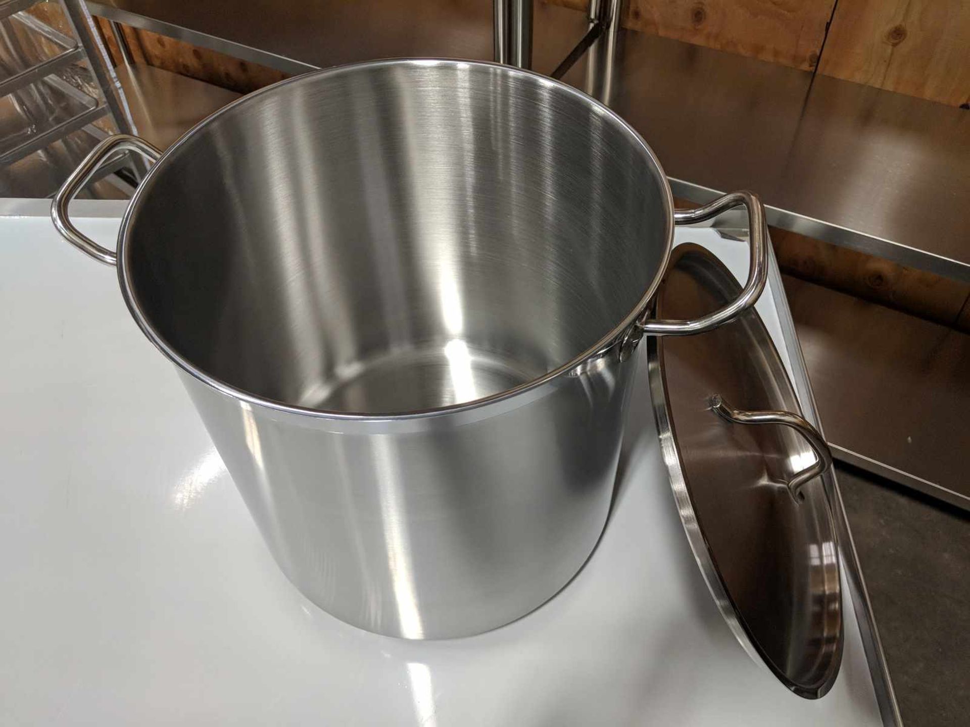 24qt Heavy Duty Stainless Stock Pot induction capable Johnson-Rose 47242 - Image 2 of 4