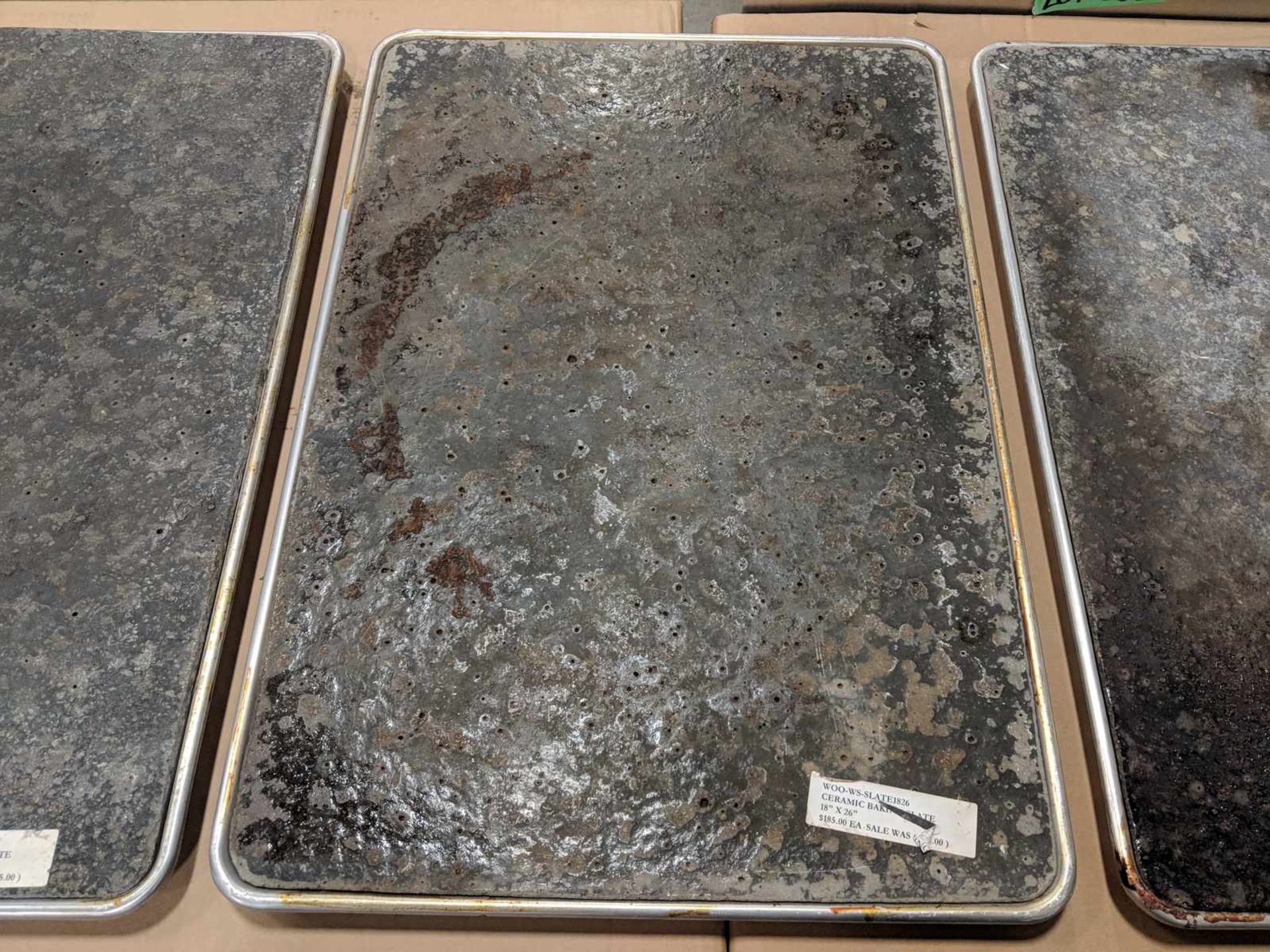 18" x 26" Ceramic Baking Sheets - Lot of 3 (Note: Extremely Heavy) - Image 3 of 4