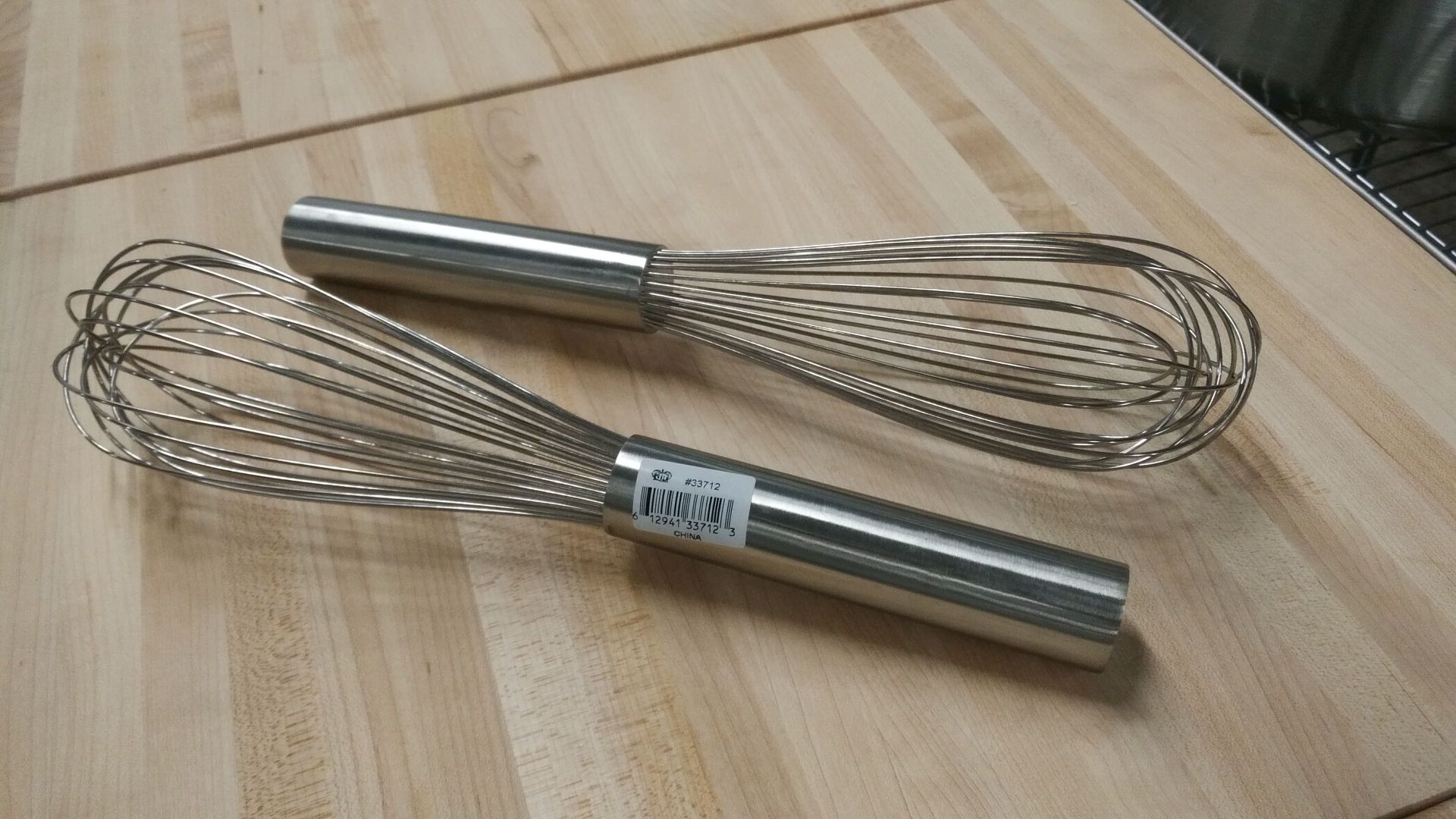 12" Stainless Whips - Lot of 2