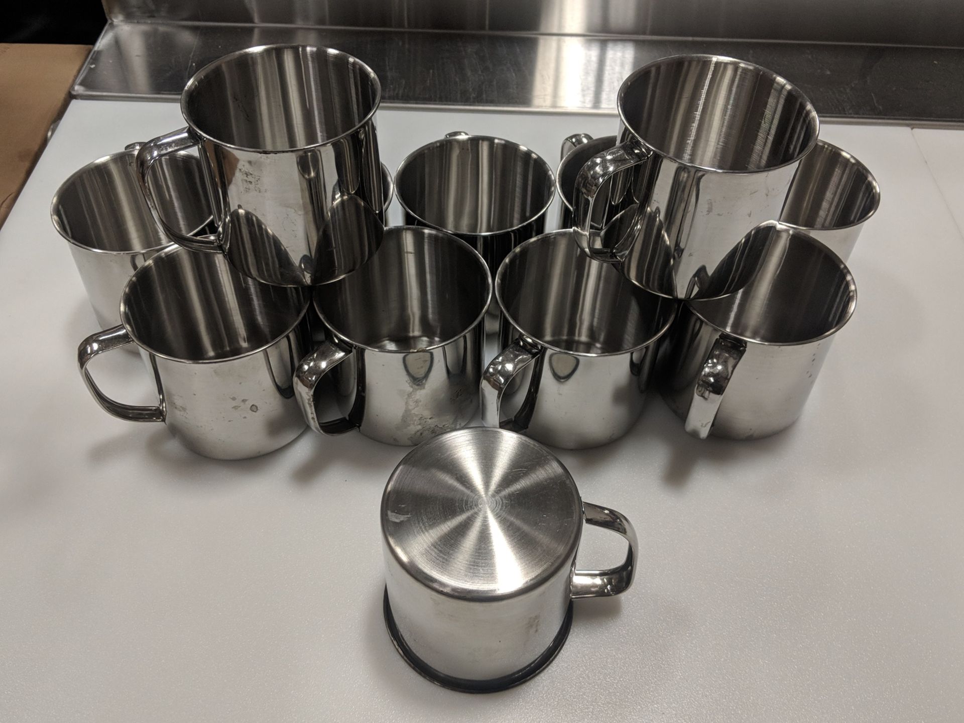 Small Stainless Steel Mugs - Lot of 12 - Image 2 of 3