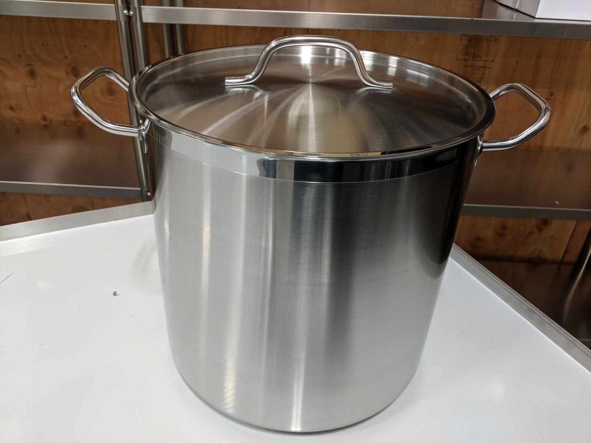 24qt Heavy Duty Stainless Stock Pot induction capable Johnson-Rose 47242 - Image 4 of 4