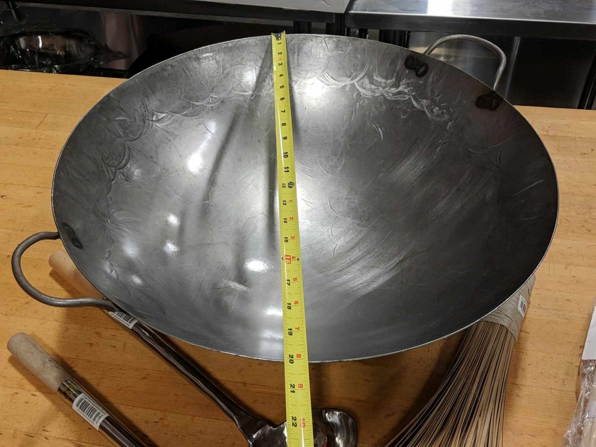 20" Steel Cantonese Wok Kit - Lot of 6 Pieces - Image 2 of 6
