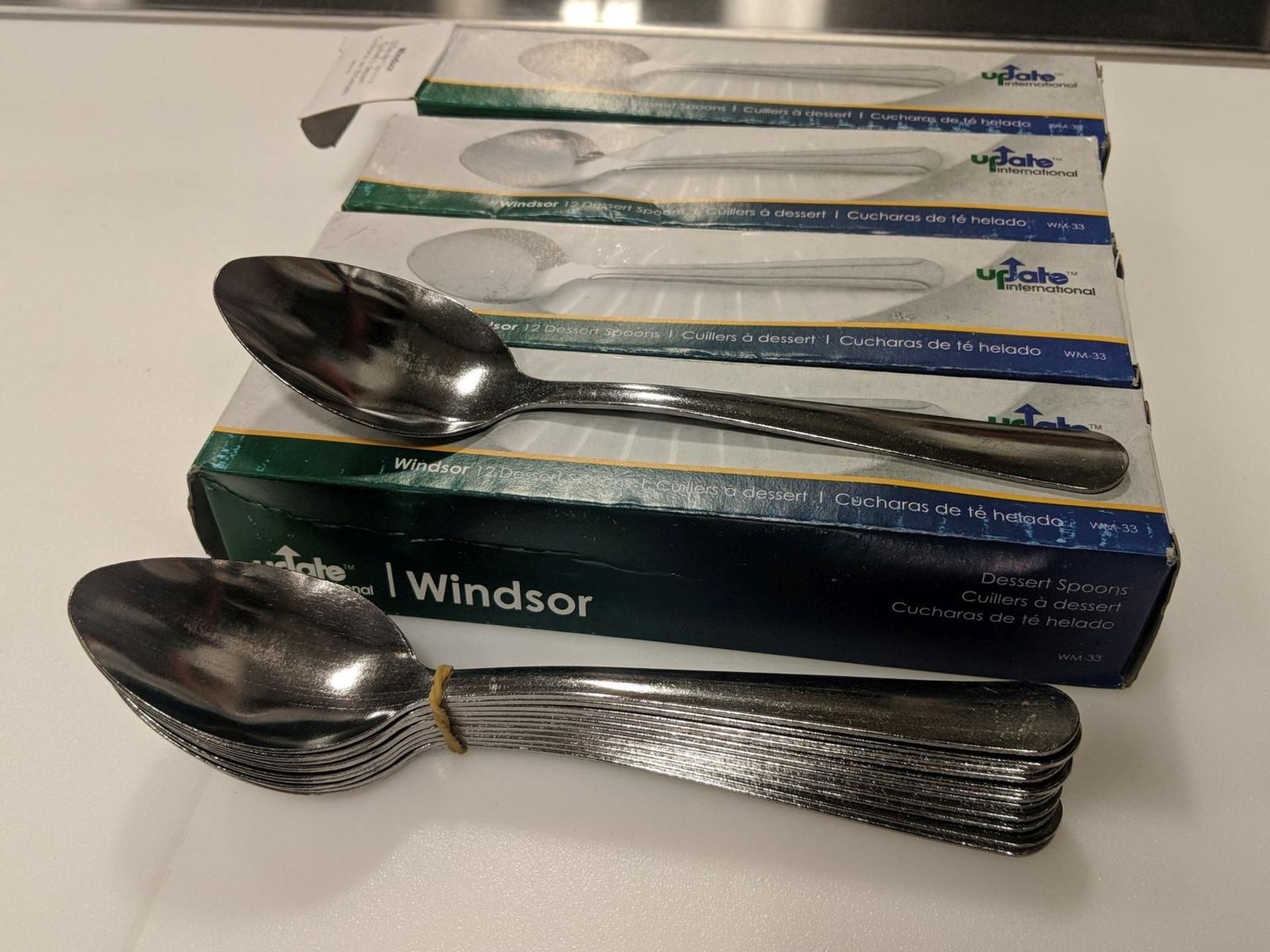 Stainless Dessert Spoons, Windsor Series - Lot of 48 - Image 2 of 3