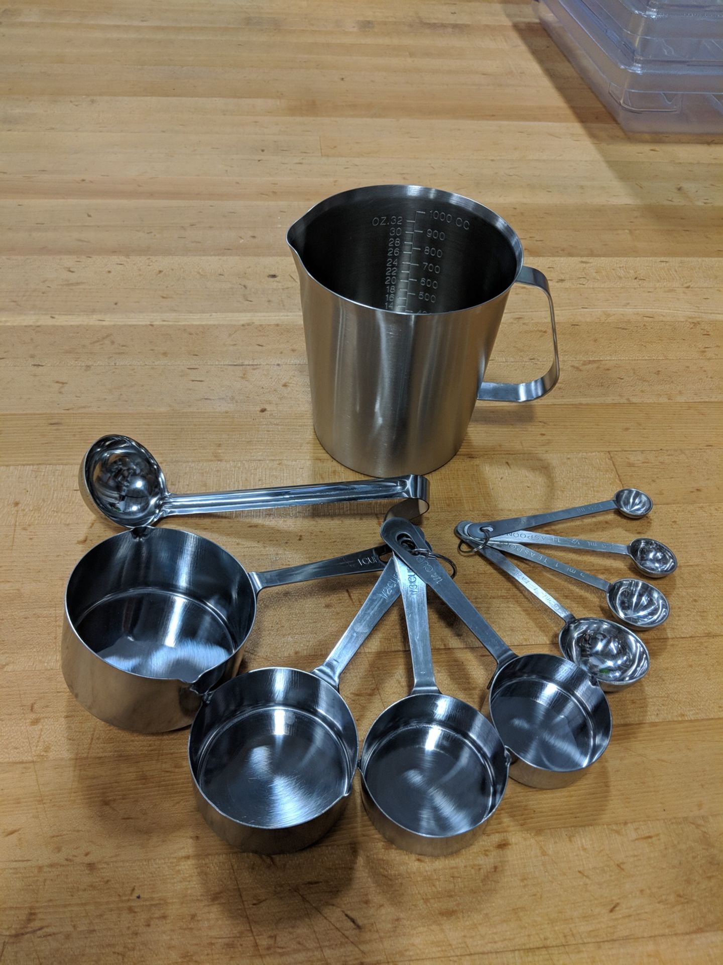 Stainless Measure Set - Lot of 9 Pieces