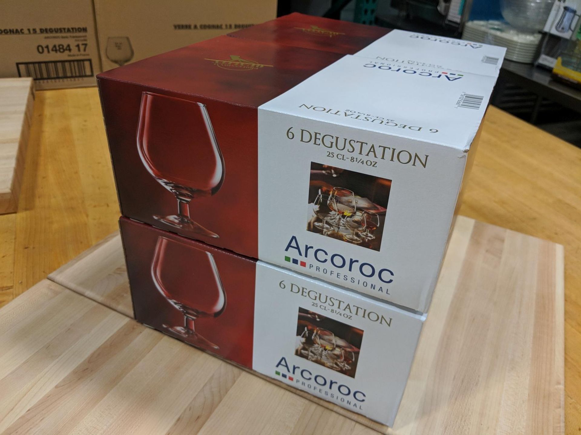 8.5oz/250ml Degustation Brandy/Cognac Glasses - Lot of 24 (1 Case/4 Boxes), Arcoroc 62661 - Image 3 of 4