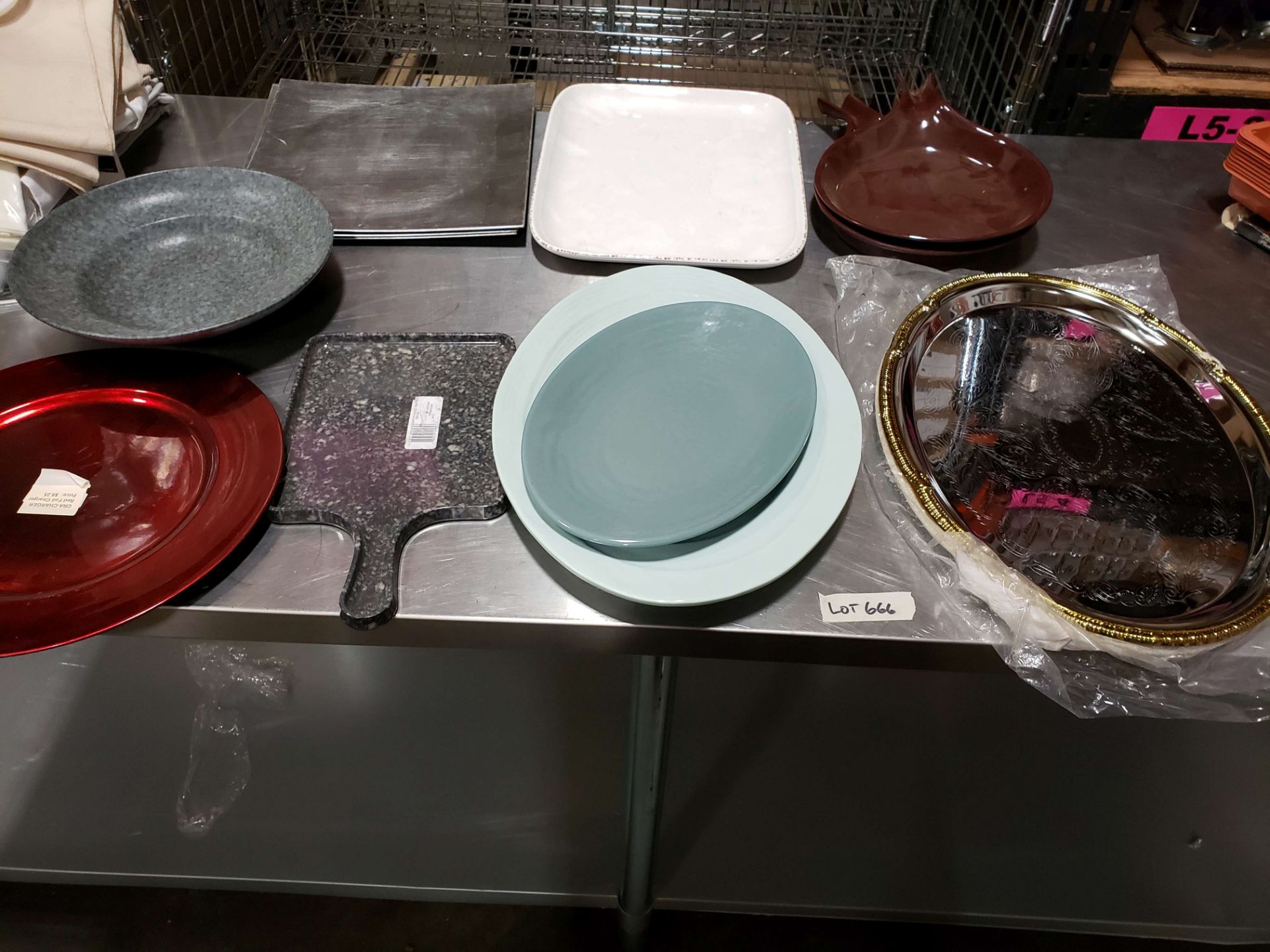 Assorted Platers, Trays & Dishes - 1 Lot
