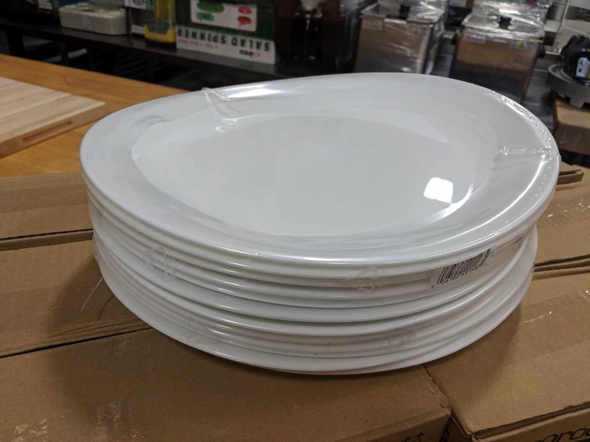 12" Oval Steak Plates - Lot of 84 (7 Cases), Arcoroc 49145 - Image 4 of 5