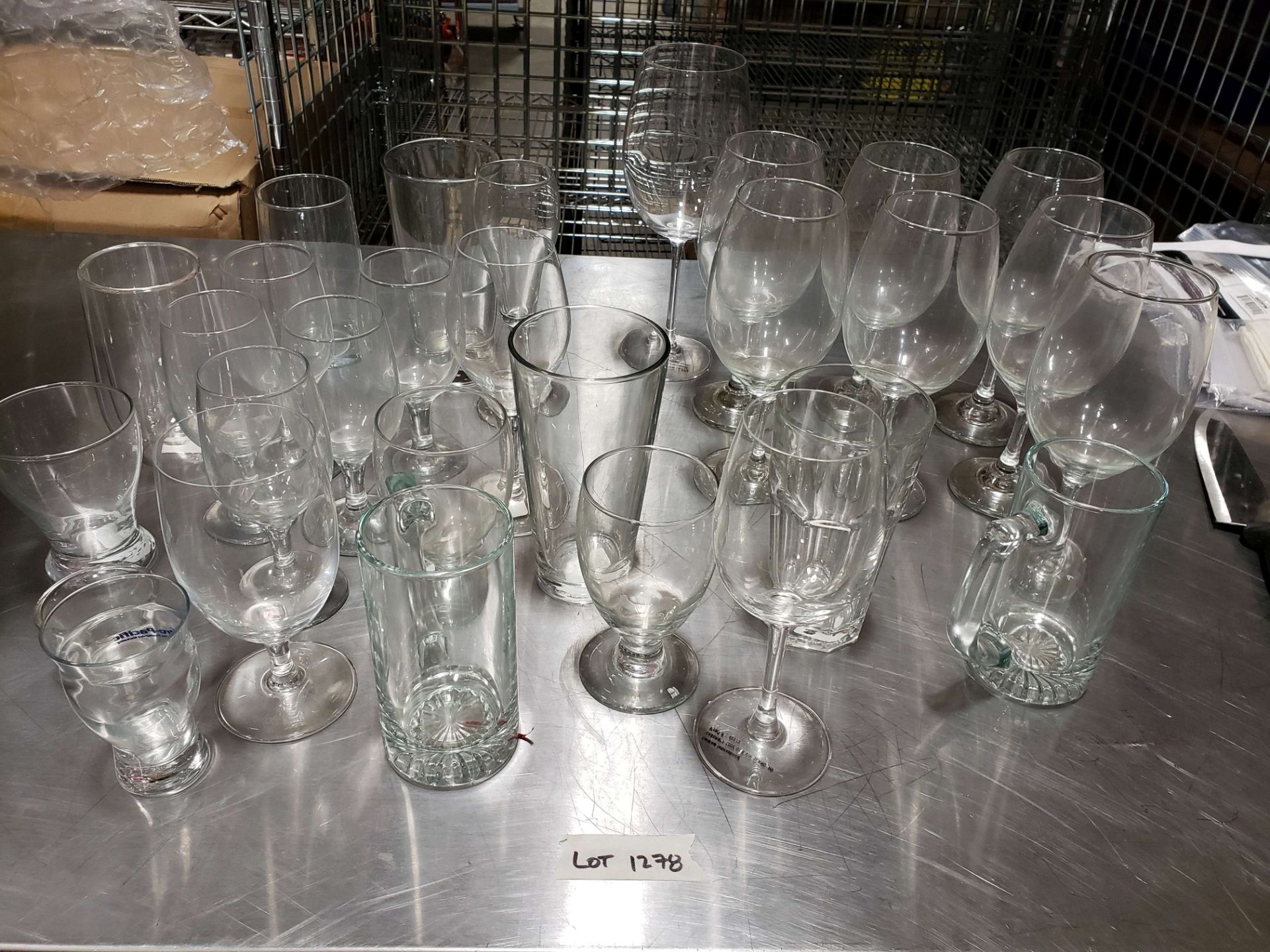 Assorted Glassware - 1 Lot