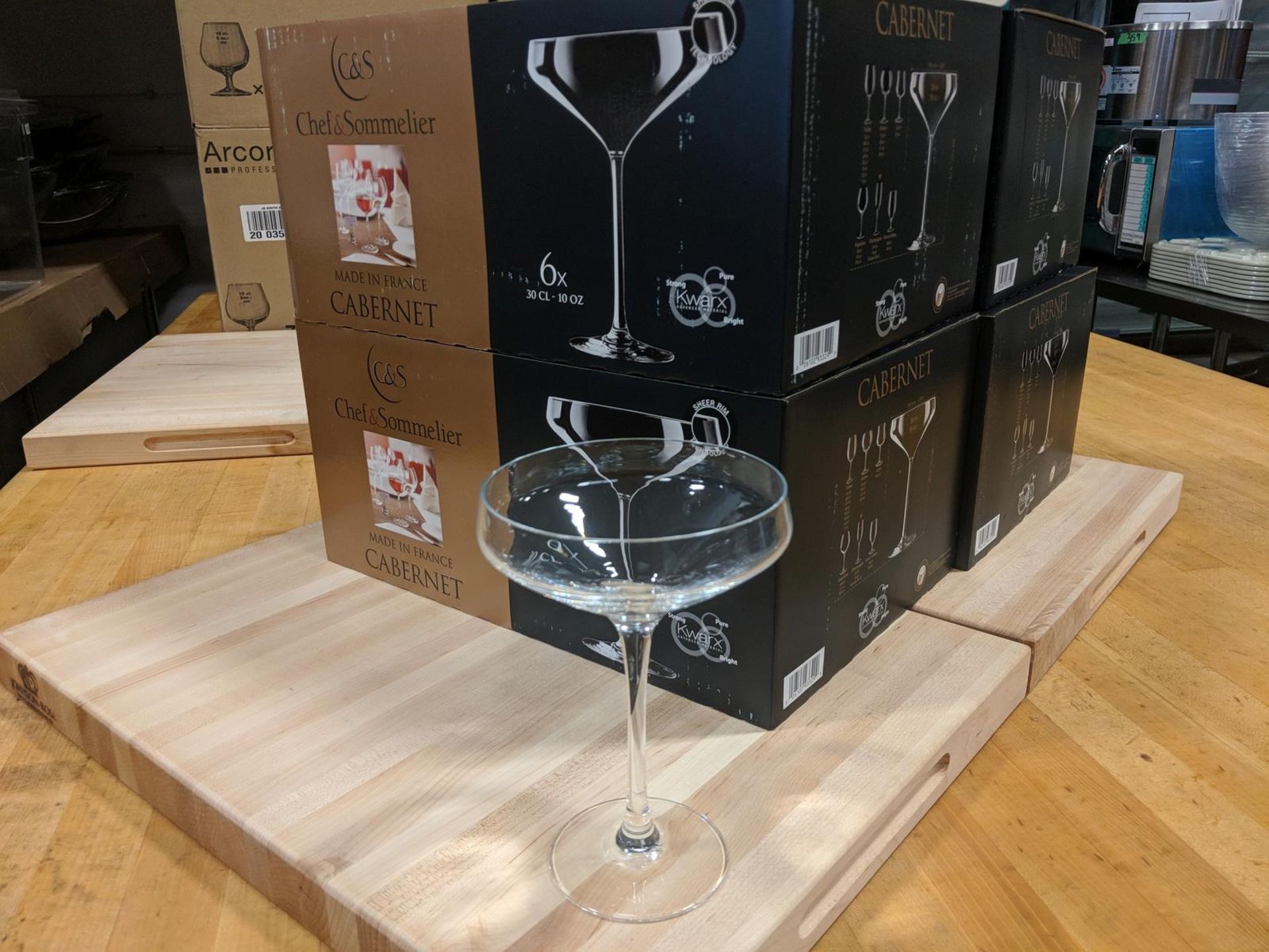 10oz/300ml Cabernet Champagne Coupe Glasses - Lot of 24 (1 Case/4 Boxes) C&S D6140 (N6815) - Image 2 of 5