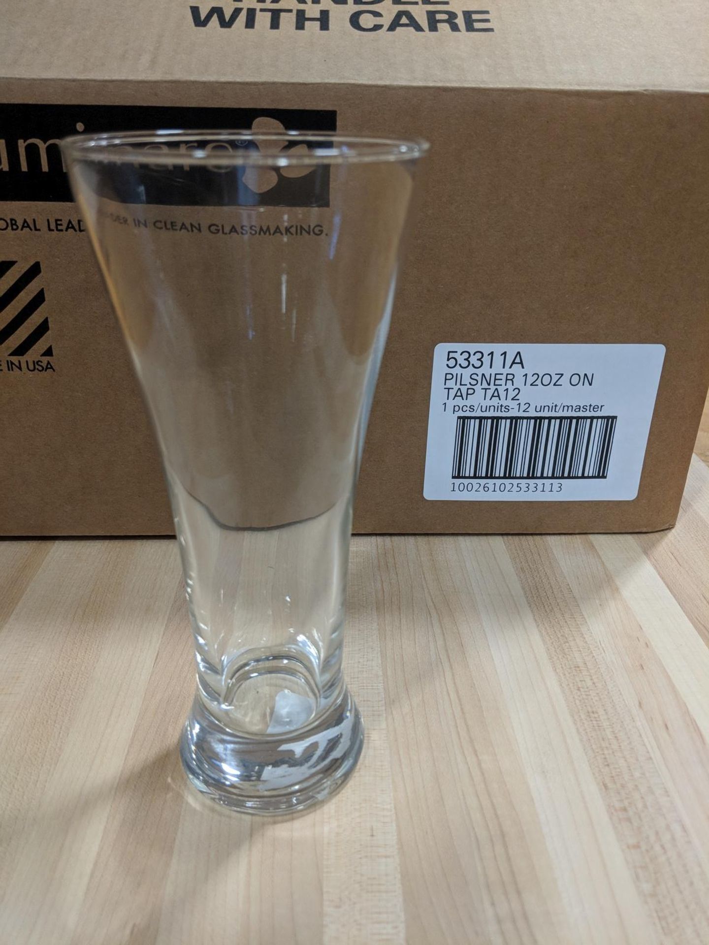 12oz/355ml Pilsner Glasses - Lot of 24 (2 cases), Luminarc 53311