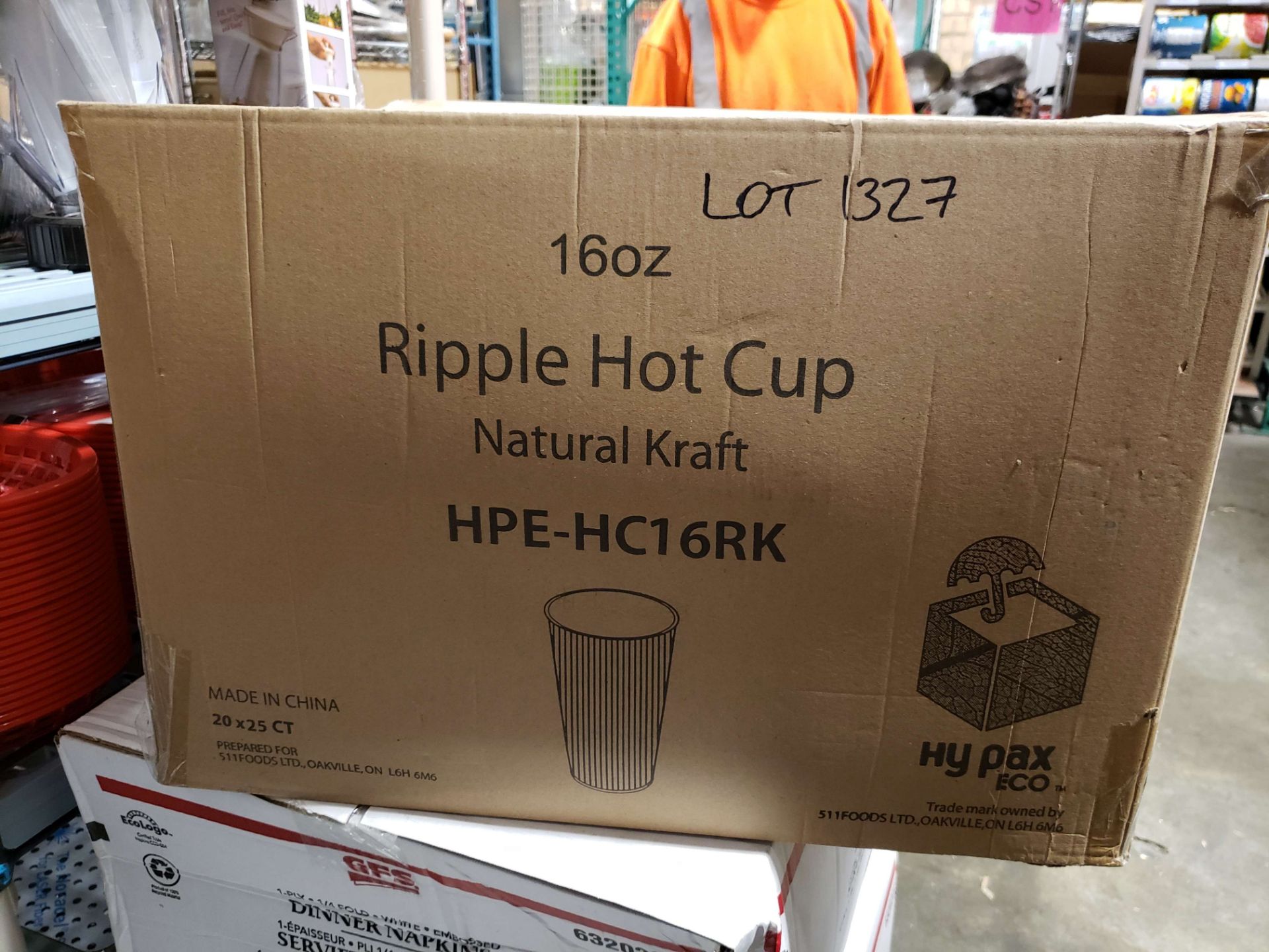 16oz Ripple Hot Cups - Case of 20 x 25