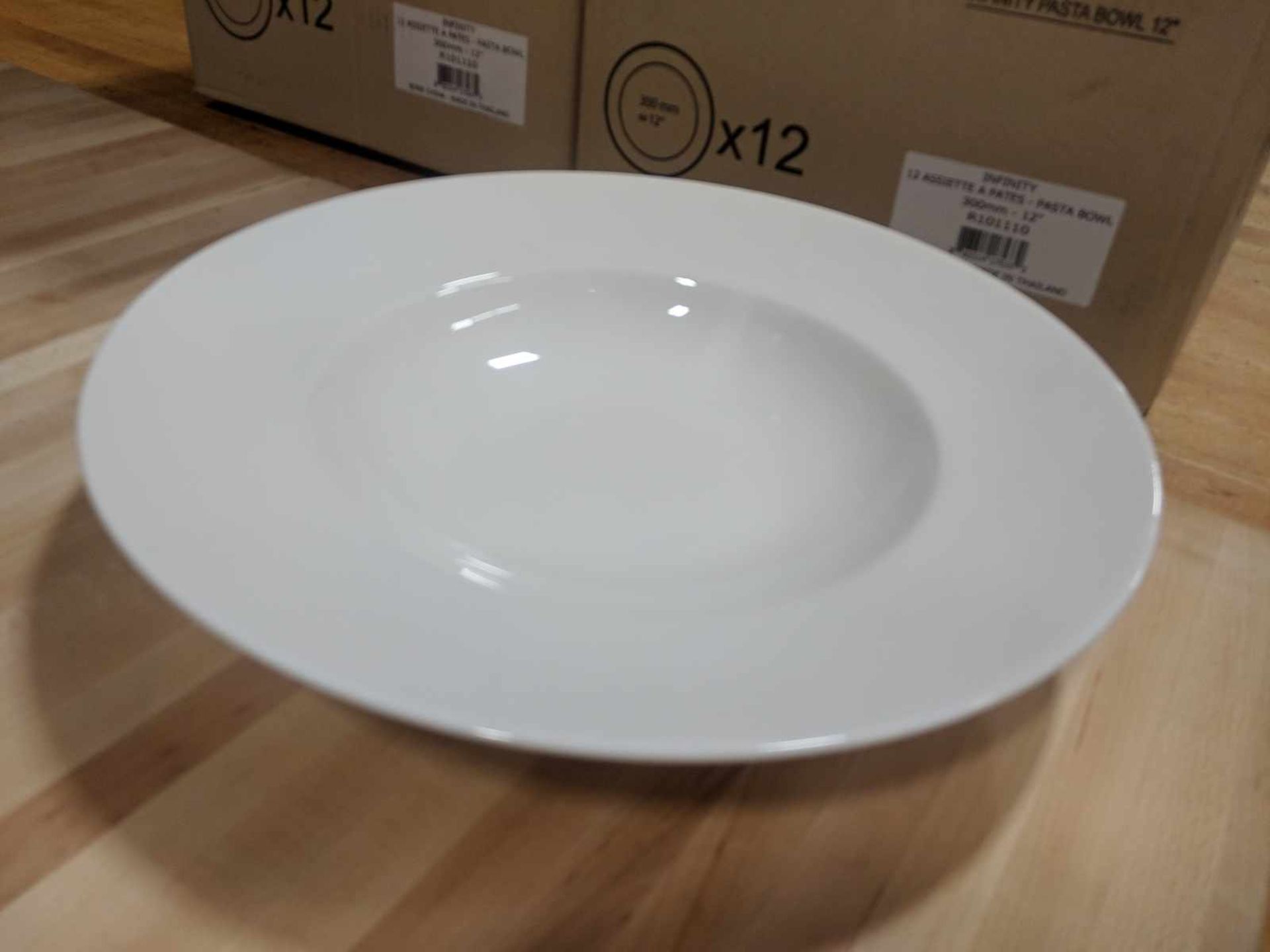 12" Infinity Pasta Bowls, 20oz - Lot of 12 (1 Case), Arcoroc R1011 - Image 2 of 2