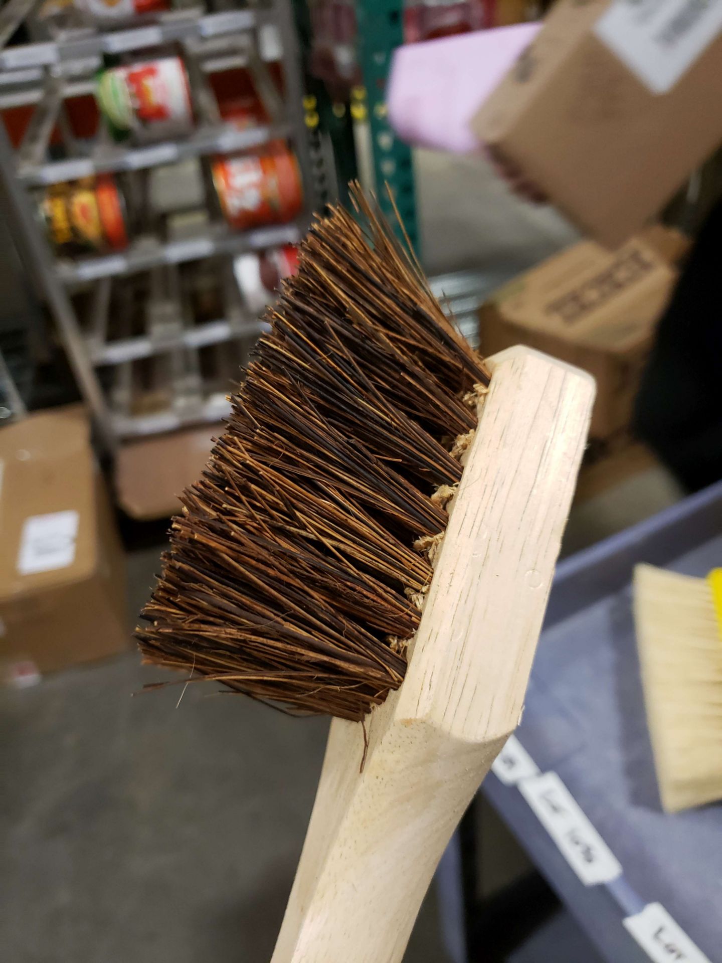 Long Wood Handle Scrub Brush - Lot of 1
