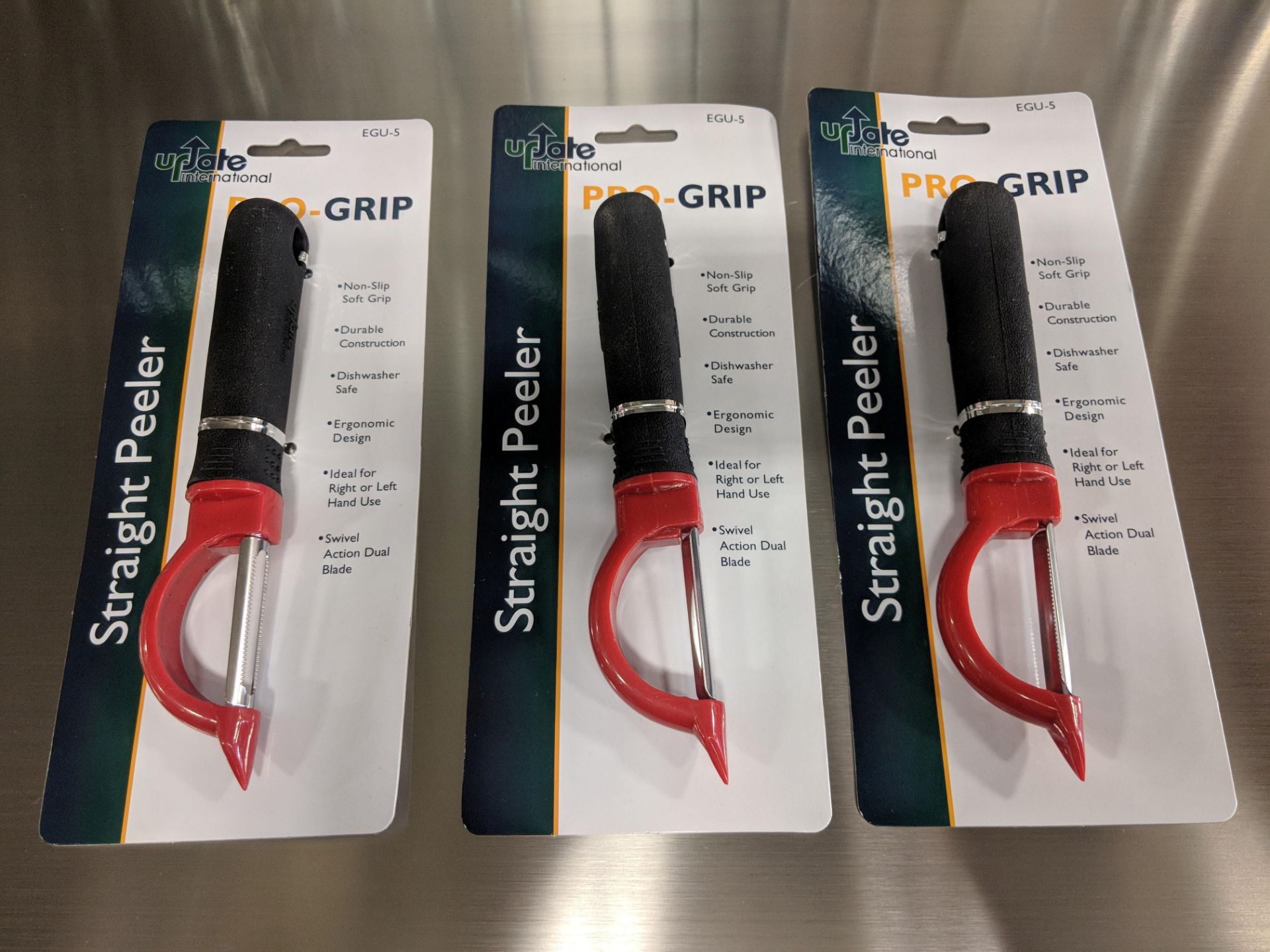 Pro-Grip Straight Peelers, Update EGU-5 - Lot of 3