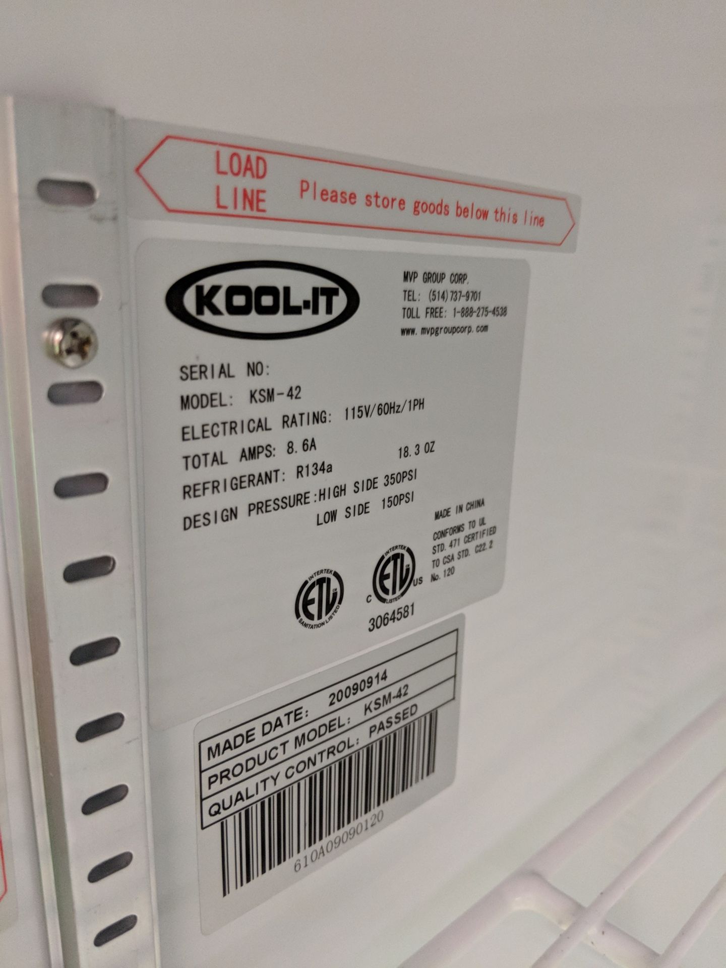 Kool-it Two Door Slider Cooler, model KSM-42 - Image 2 of 5