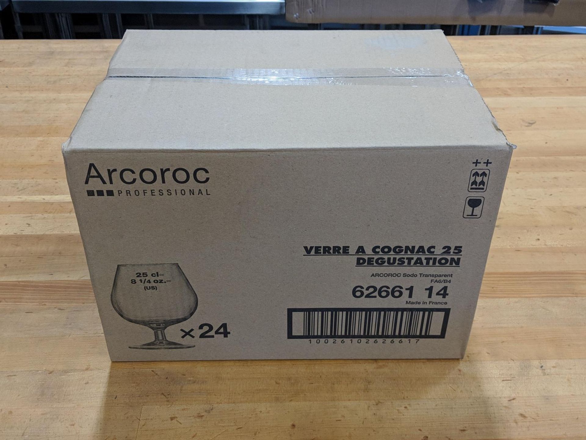 8.5oz/250ml Degustation Brandy/Cognac Glasses - Lot of 24 (1 Case/4 Boxes), Arcoroc 62661 - Image 2 of 6