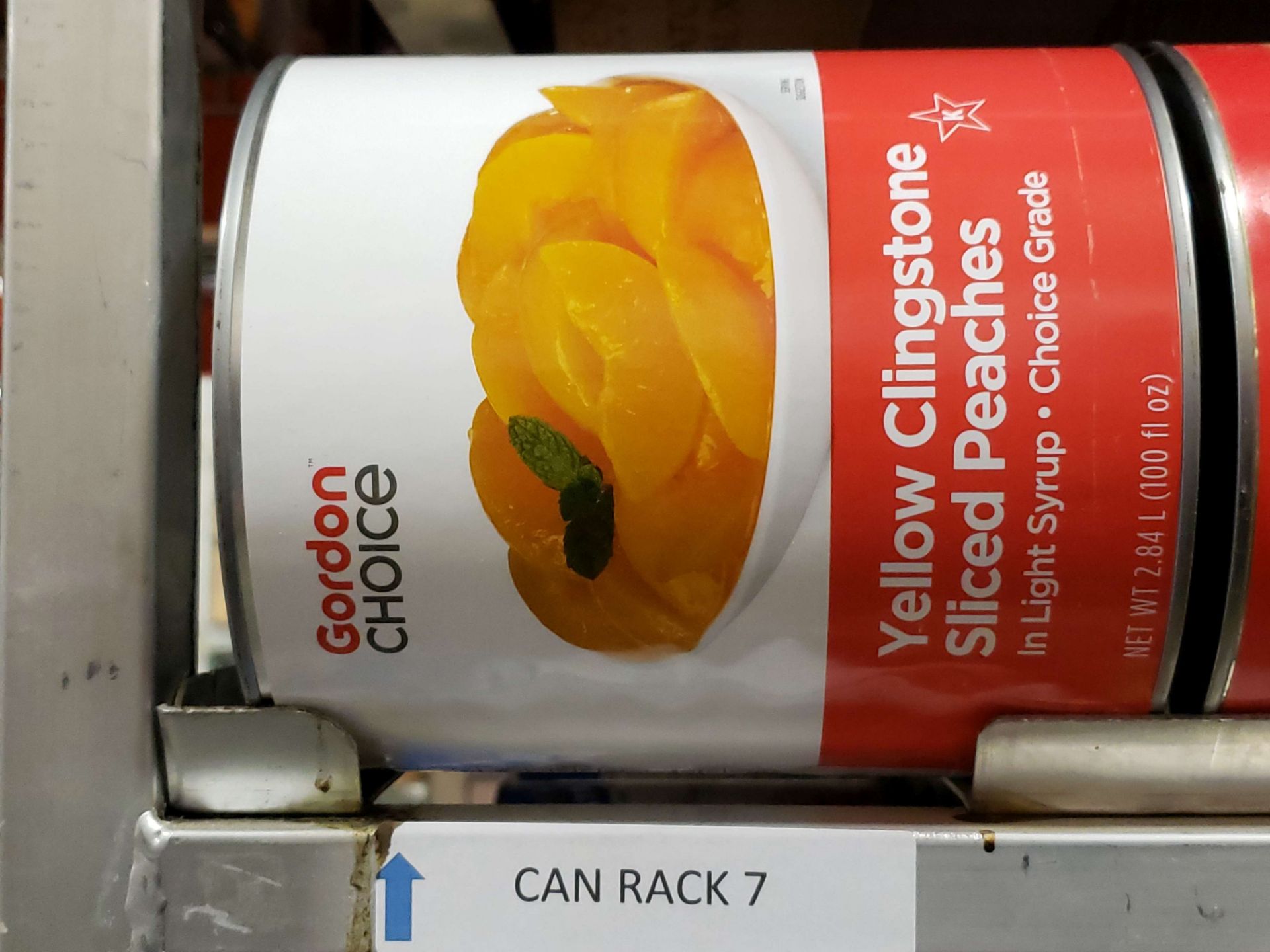 Gordon Choice Clingstone Yellow Peaches - 6 x 2.84 LT Cans